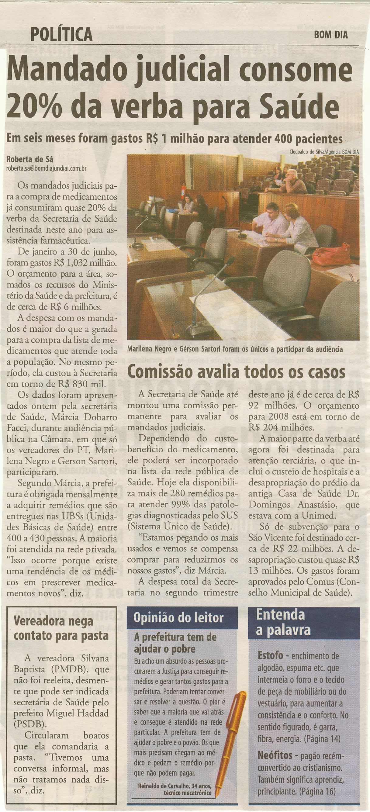 Bom Dia Jundiaí - 31/10/2008