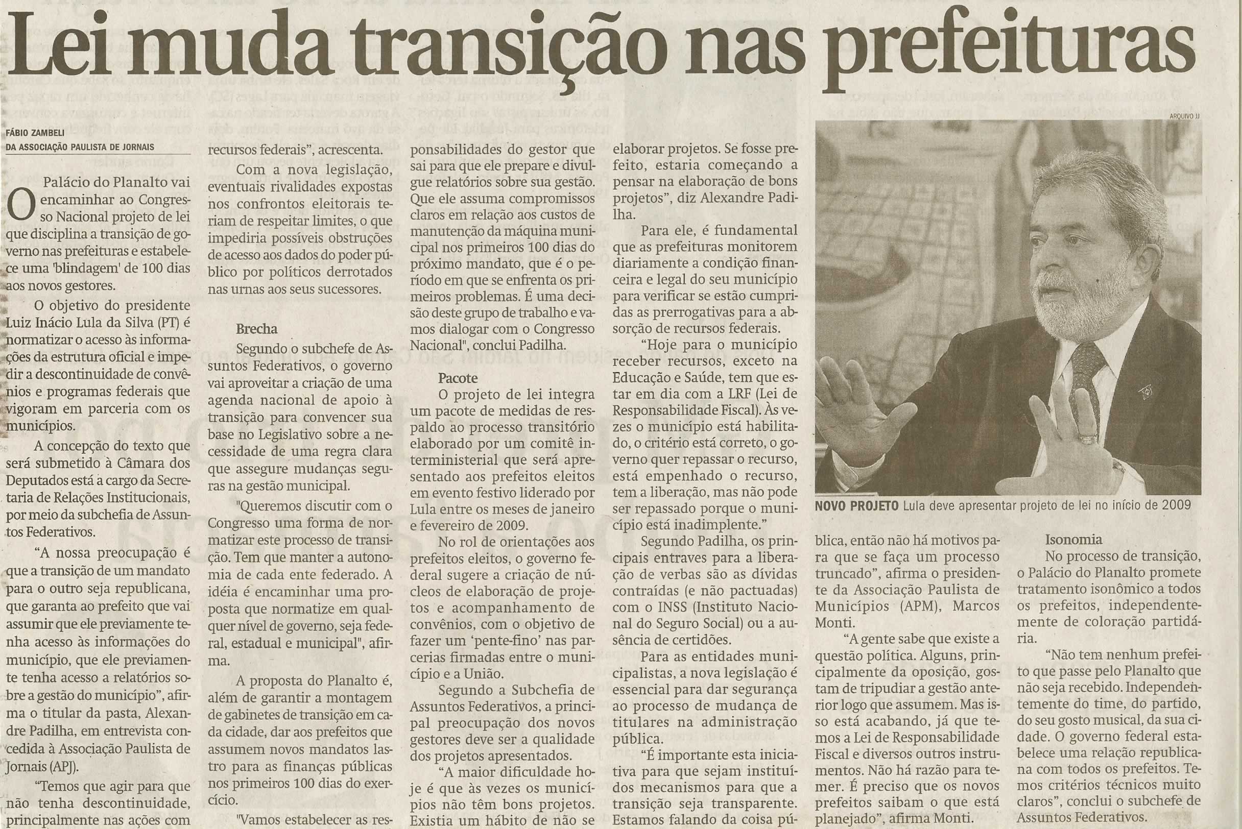 Jornal de Jundiaí - 02/11/2008
