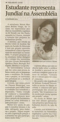 Jornal de Jundiaí - 06/11/2008