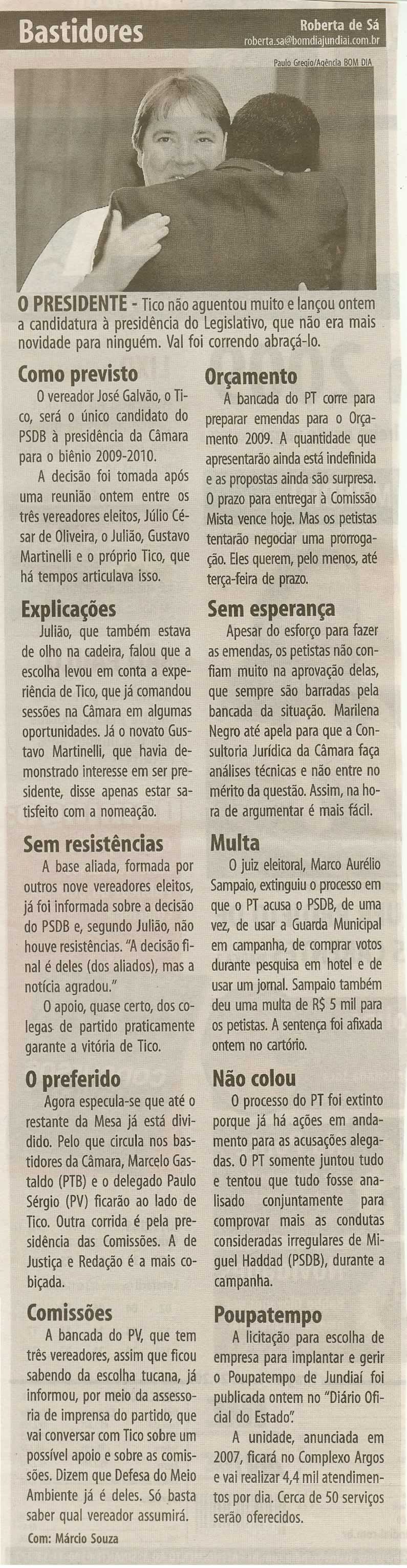 Bom Dia Jundiaí - 07/11/2008