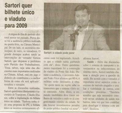 Jornal da Cidade - 07/11/2008