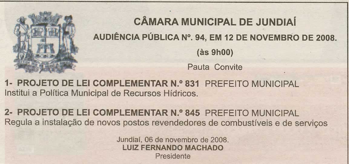 Bom Dia Jundiaí - 08/11/2008