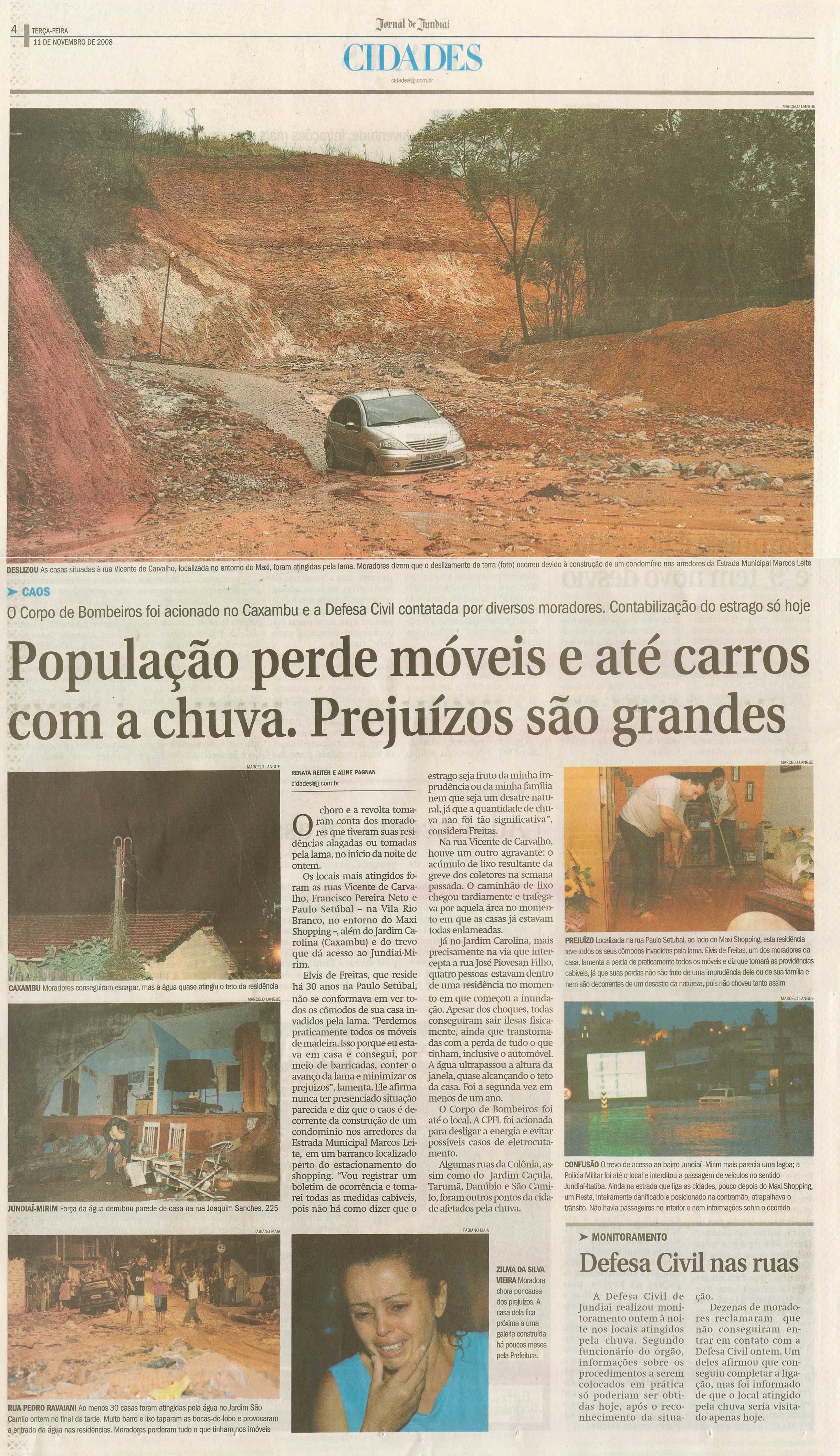 Jornal de Jundiaí - 11/11/2008