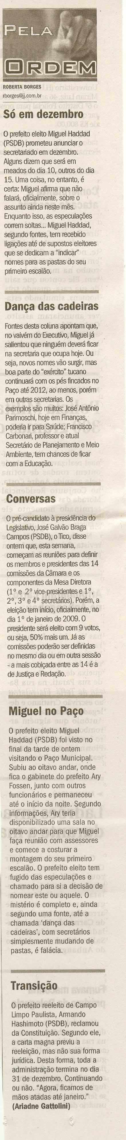 Jornal de Jundiaí - 11/11/2008