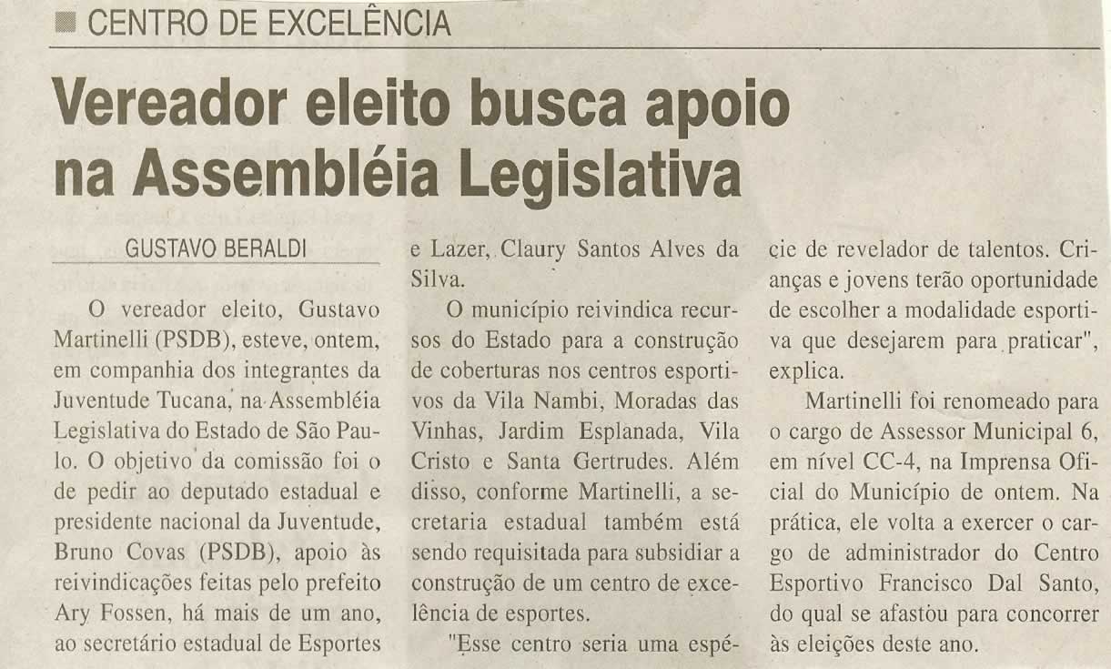 Jornal da Cidade - 15/11/2008