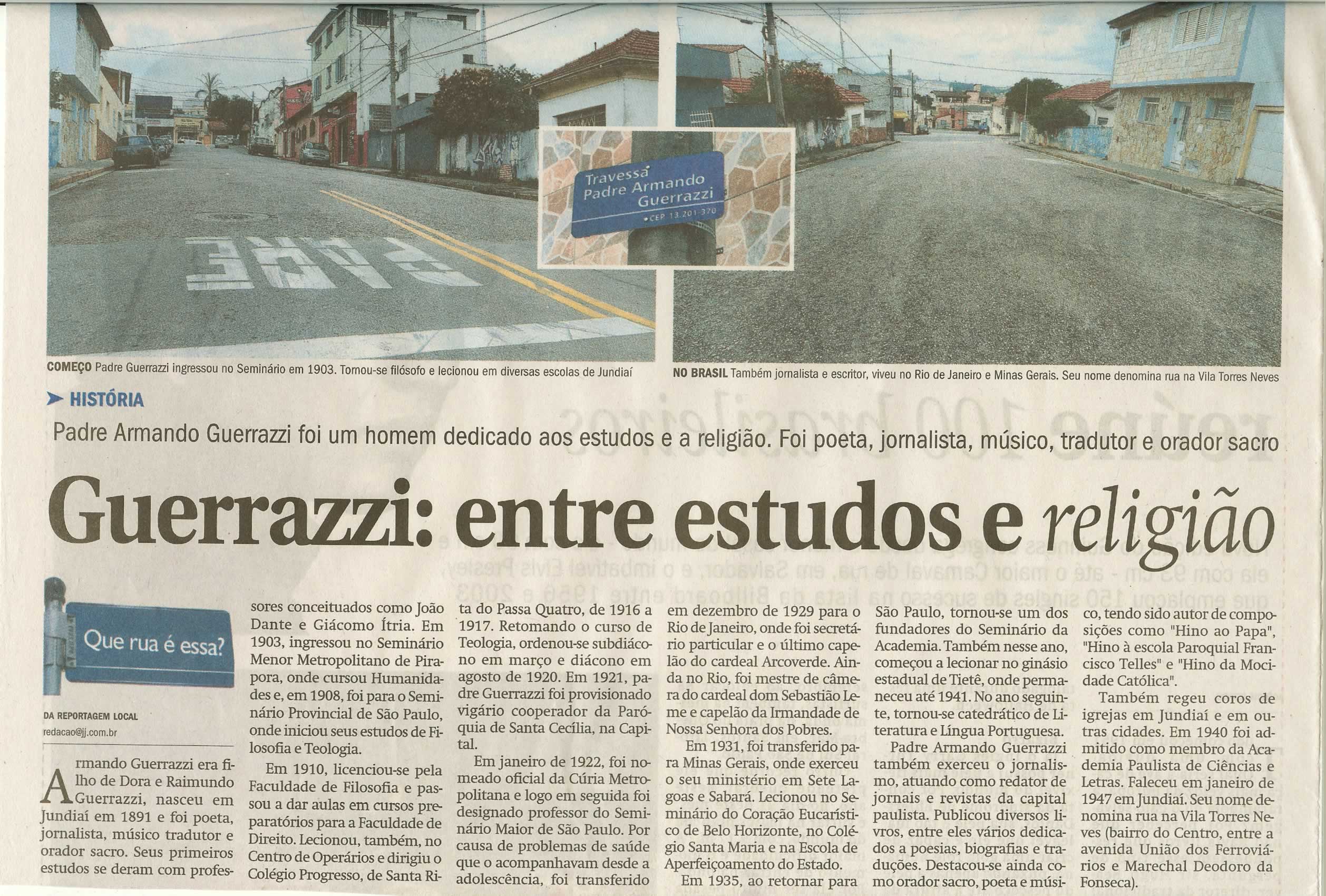 Jornal de Jundiaí - 16/11/2008