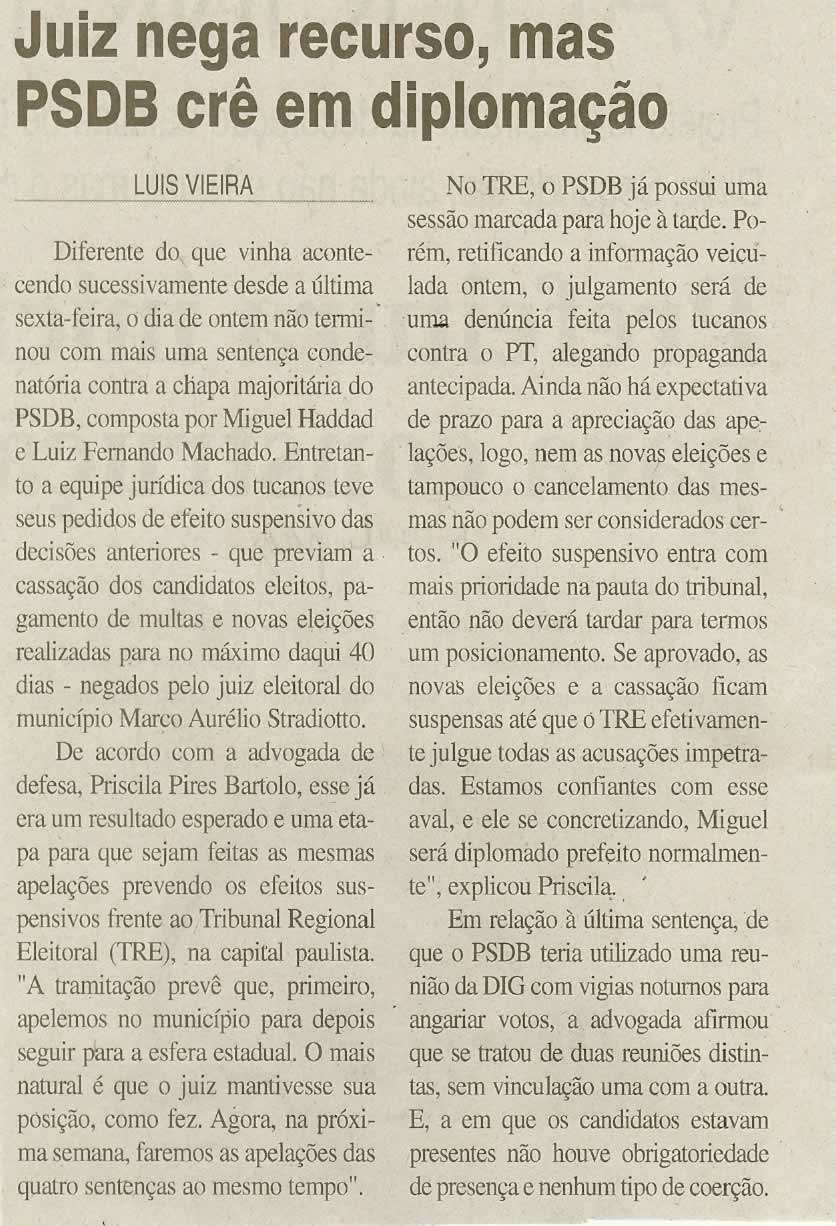 Jornal da Cidade - 27/11/2008