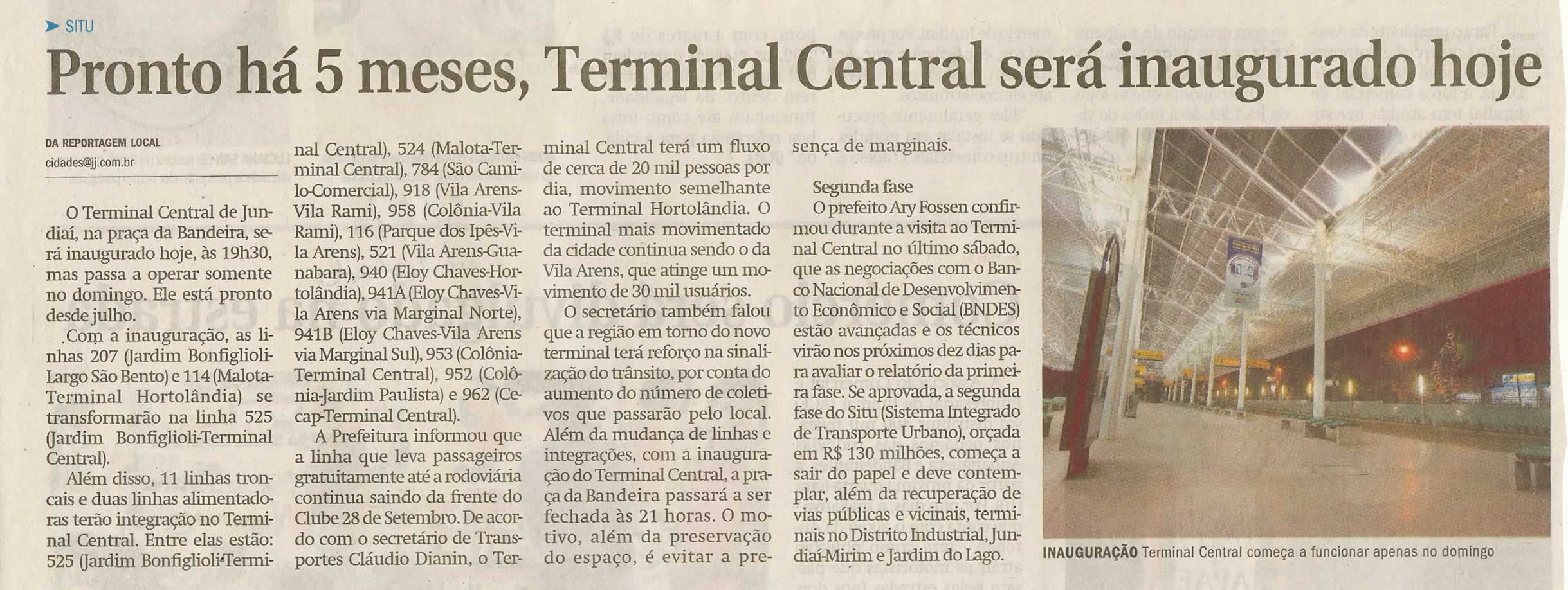 Jornal de Jundiaí - 05/12/2008