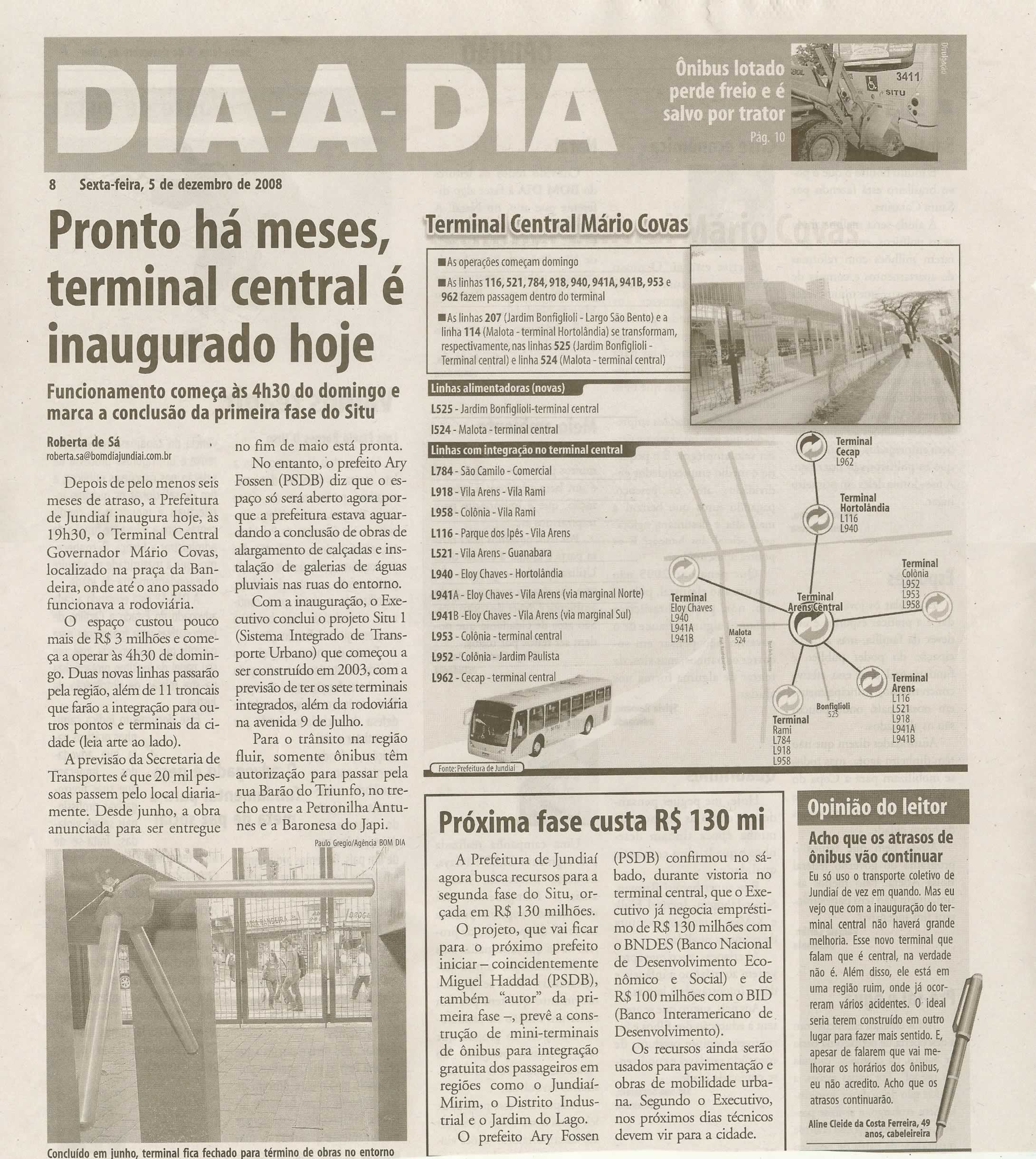 Bom Dia Jundiaí - 05/12/2008