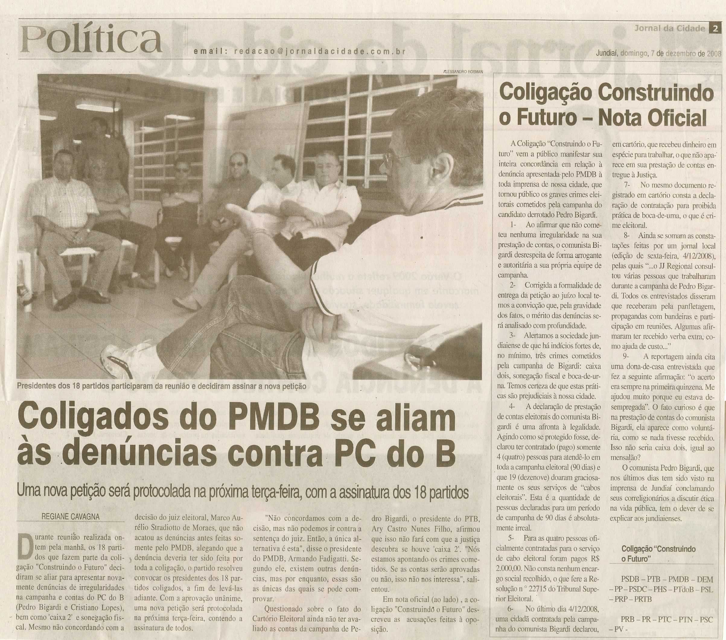 Jornal da Cidade - 07/12/2008
