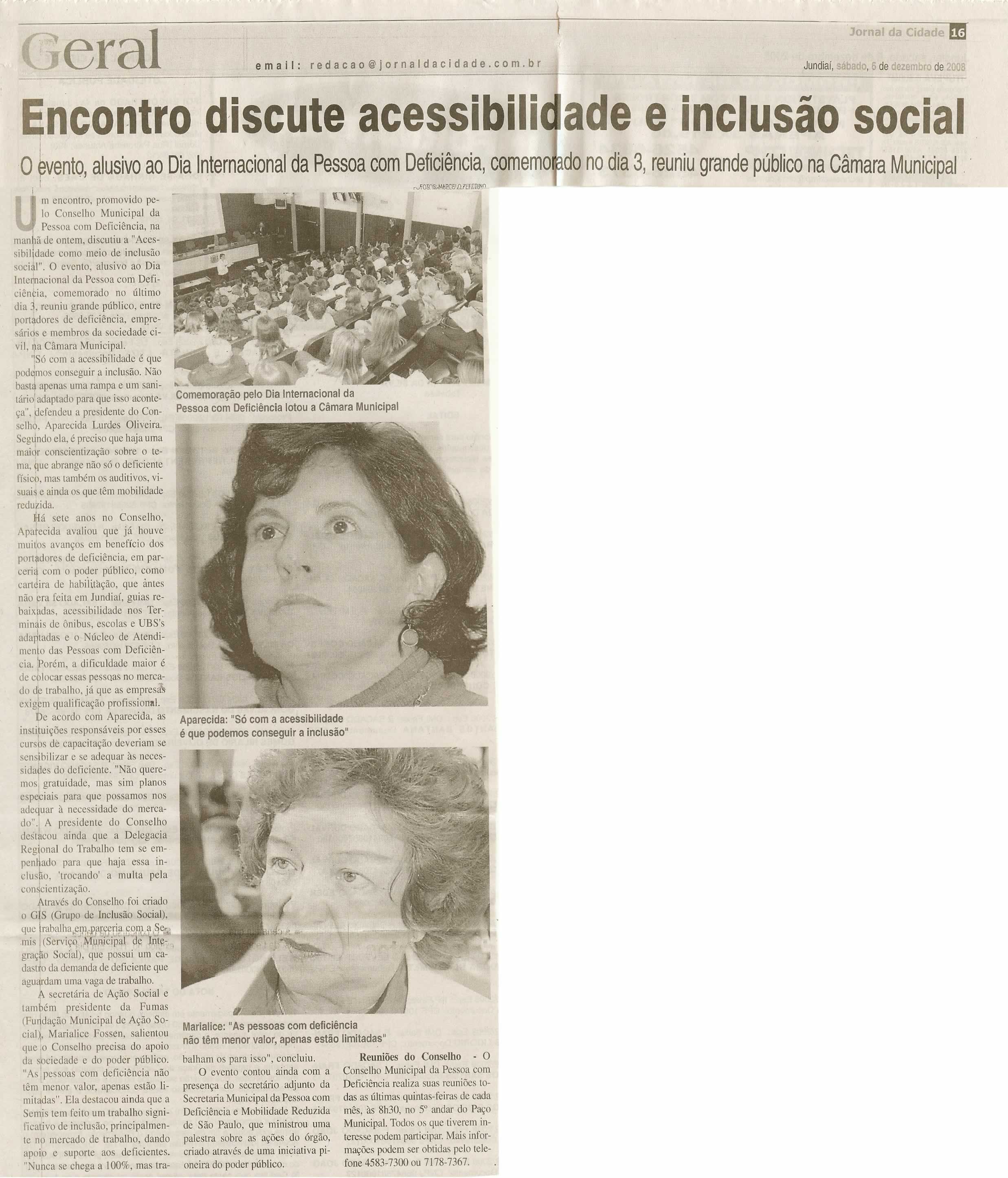 Jornal da Cidade - 06/12/2008