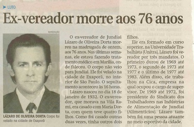 Jornal de Jundiaí - 06/12/2008