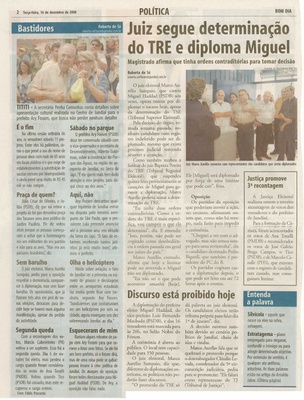 Bom Dia Jundiaí - 16/12/2008