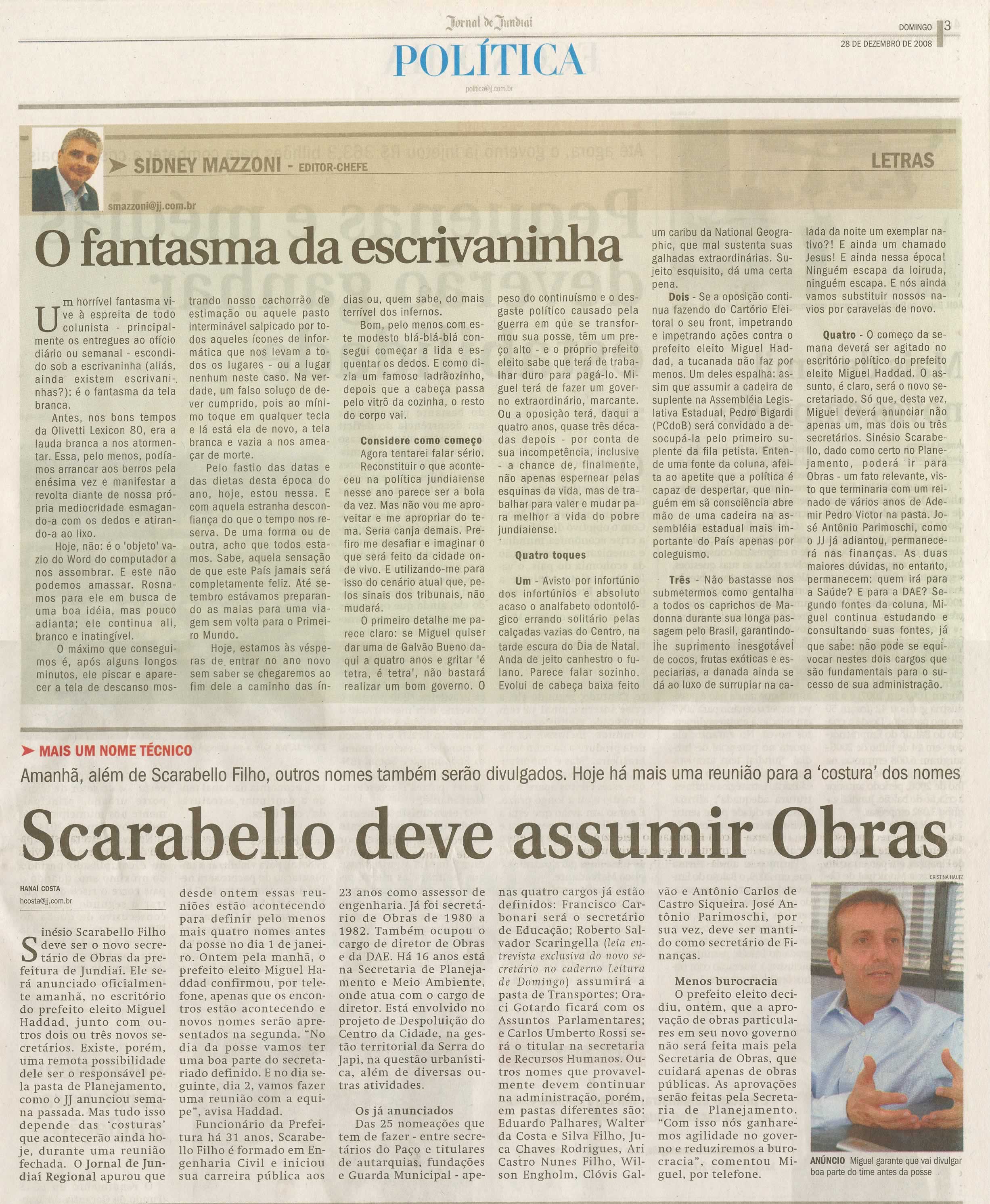 Jornal de Jundiaí - 28/12/2008