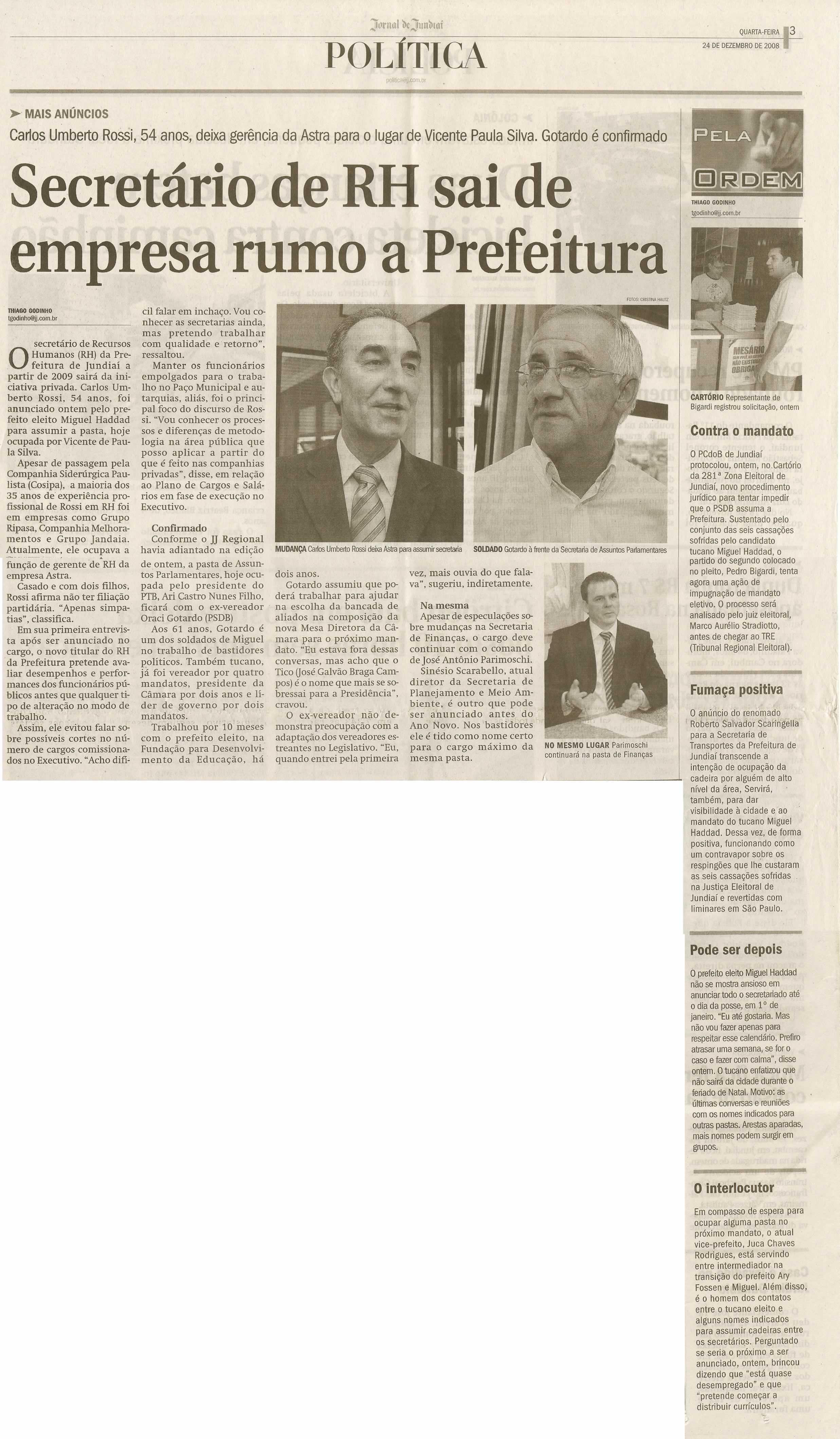 Jornal de Jundiaí - 24/12/2008