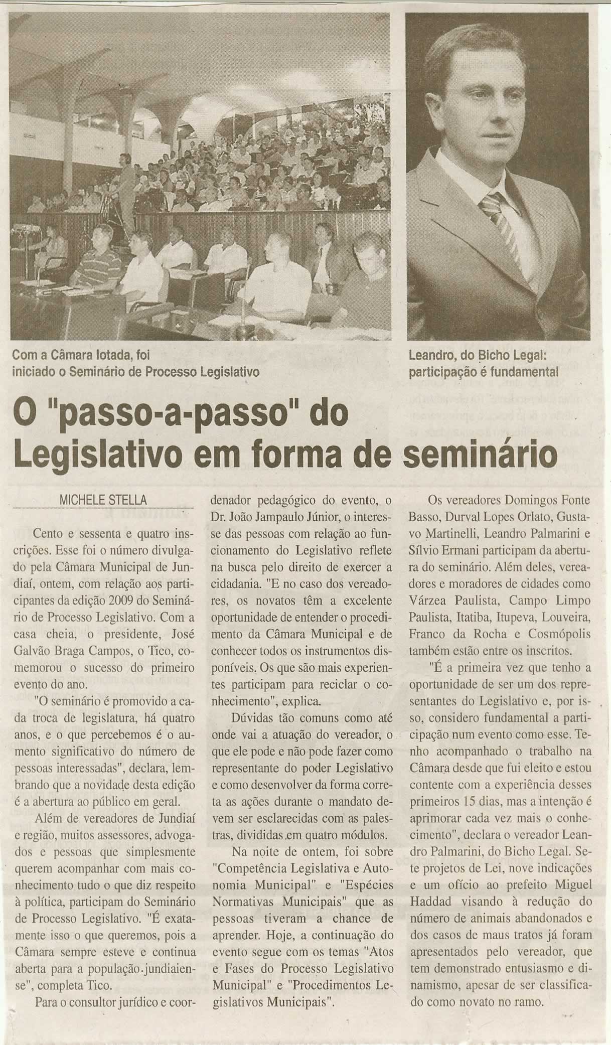 Jornal da Cidade - 15/01/2009