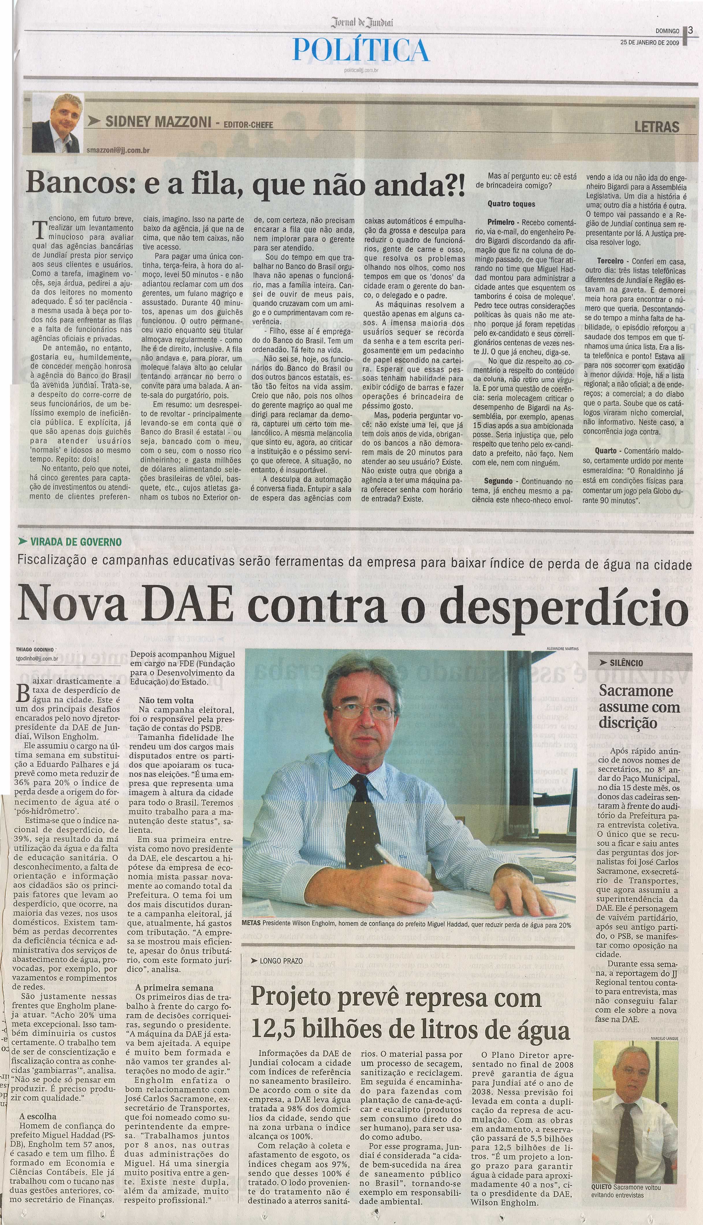 Jornal de Jundiaí - 25/01/2009