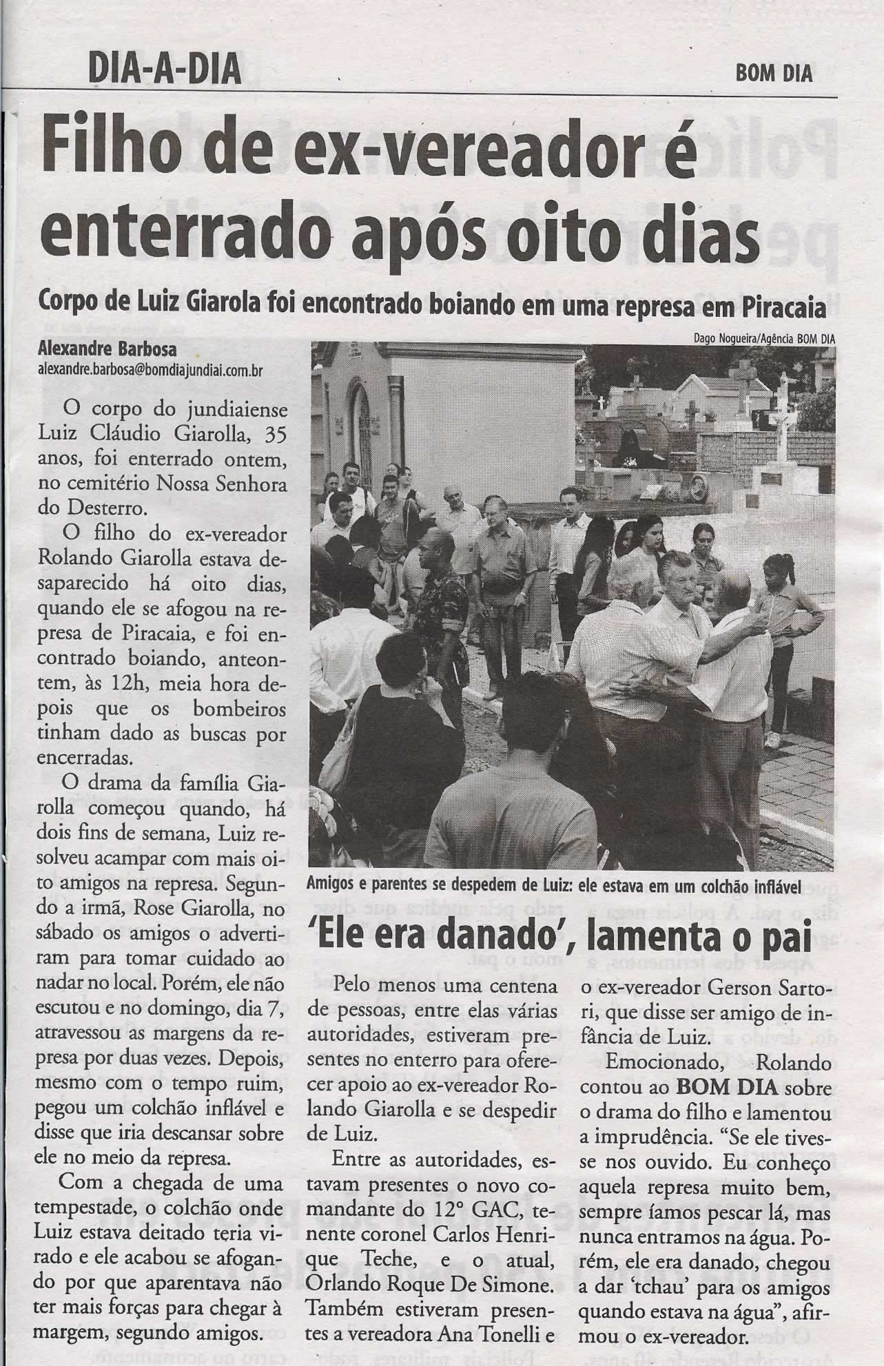 Bom Dia Jundiaí - 28/01/2009