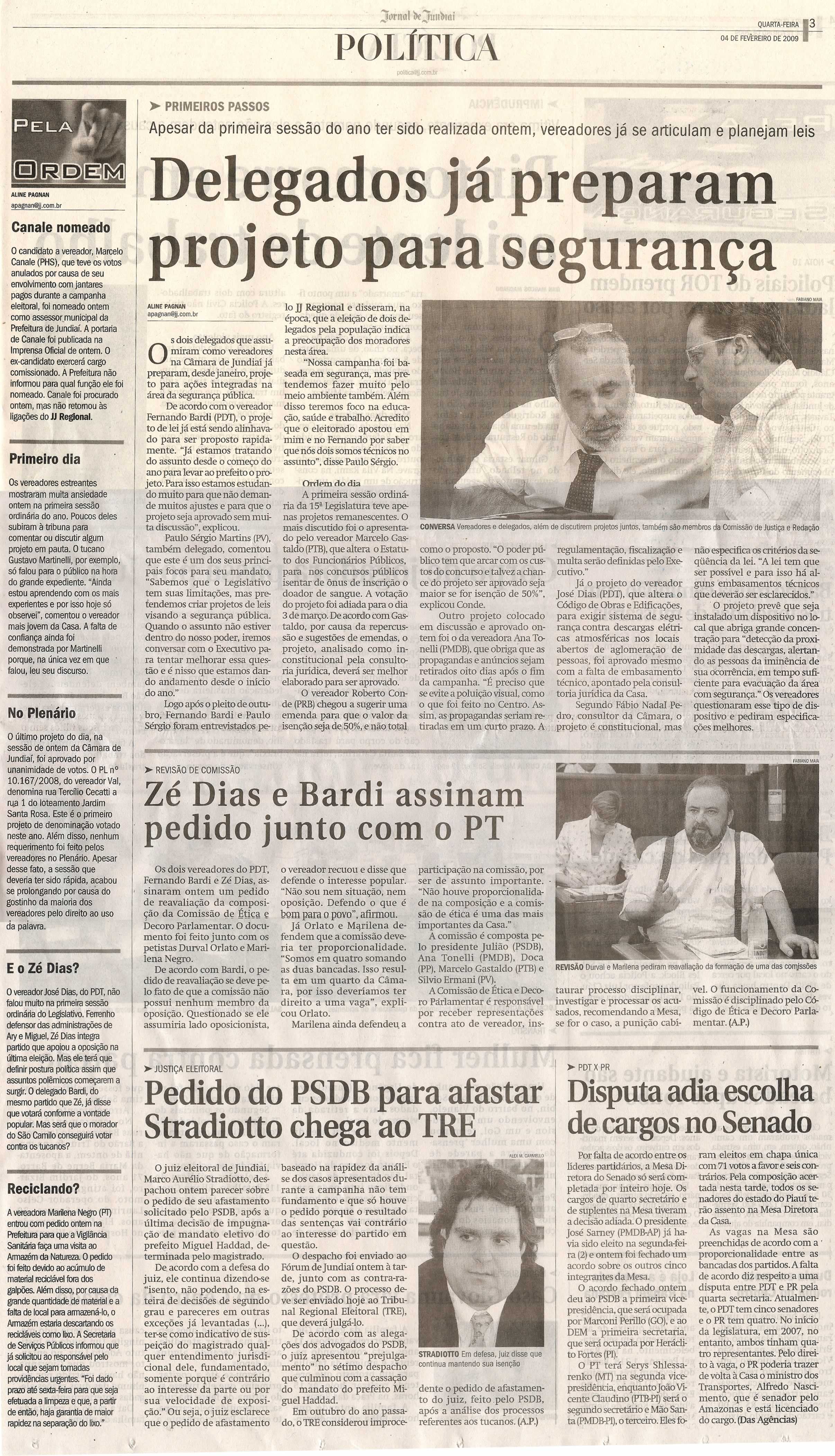 Jornal de Jundiaí - 04/02/2009