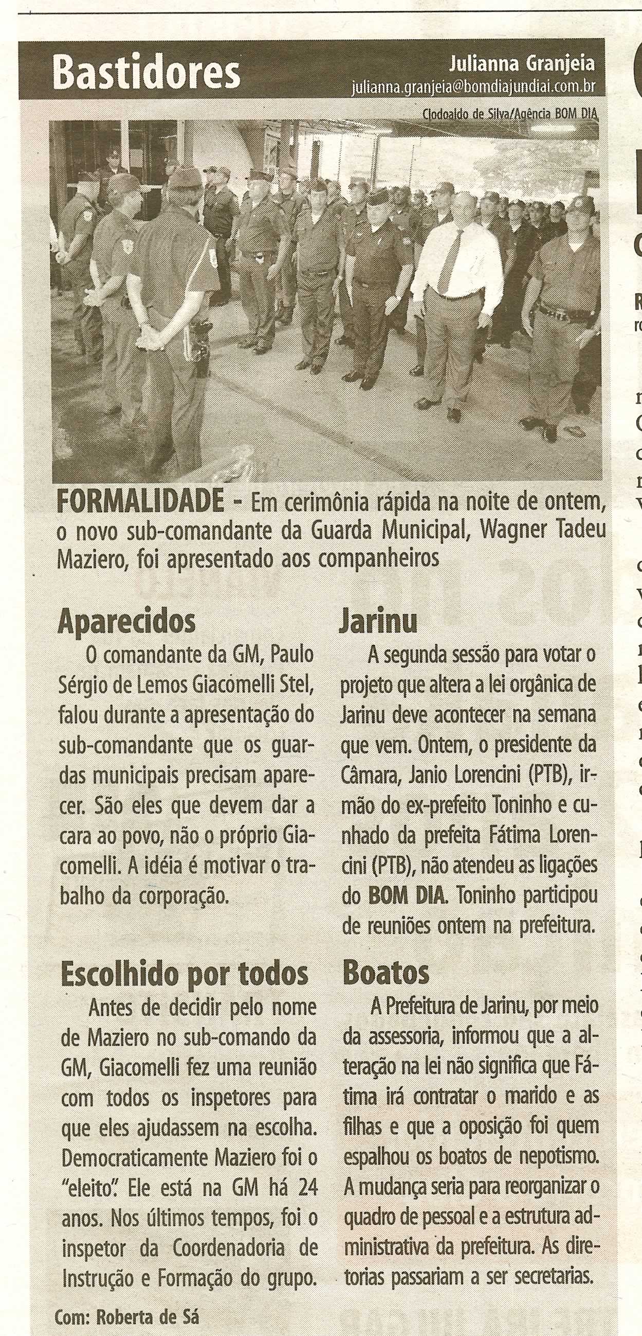 Bom Dia Jundiaí - 06/02/2009