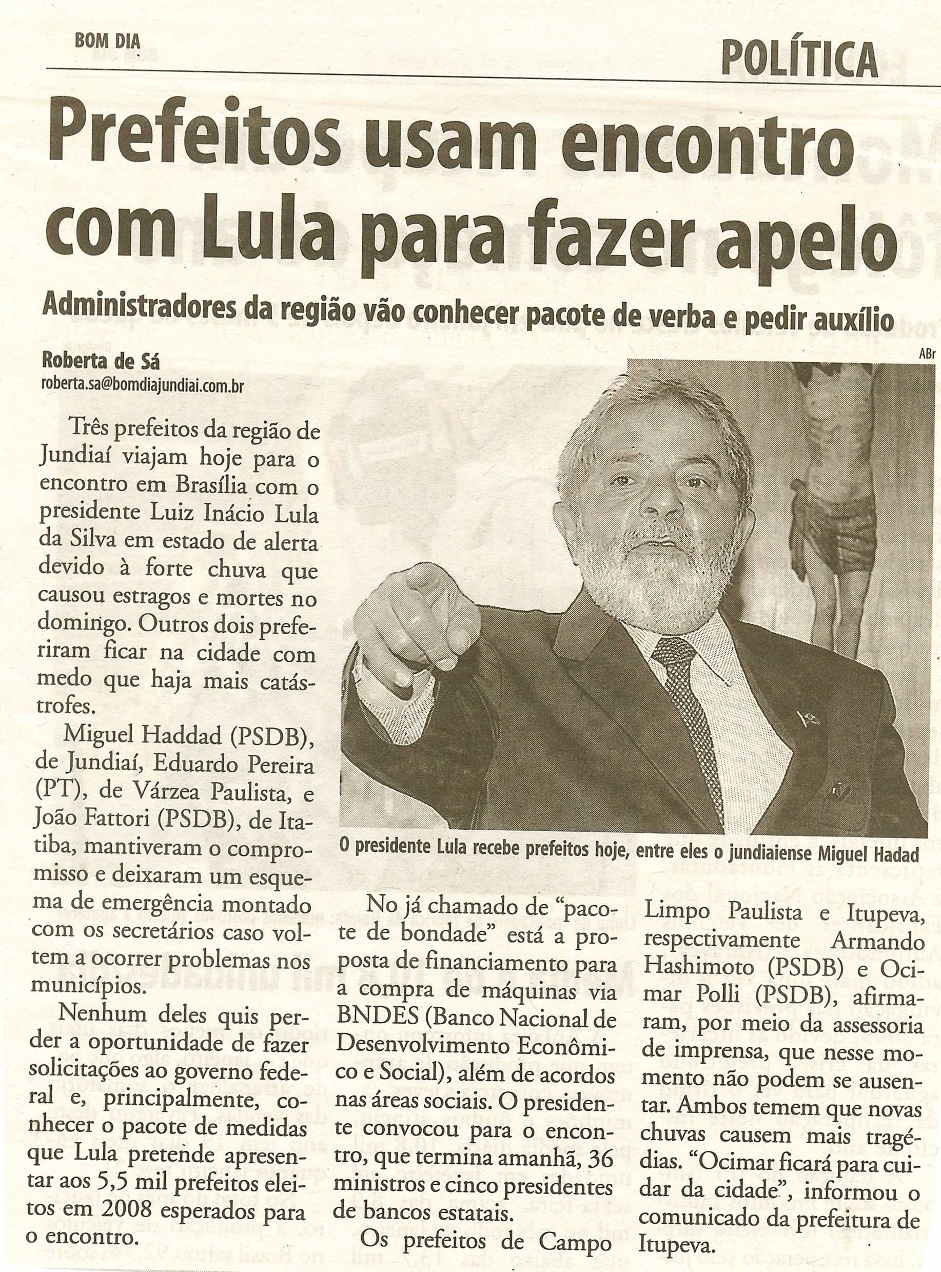 Bom Dia Jundiaí - 10/02/2009