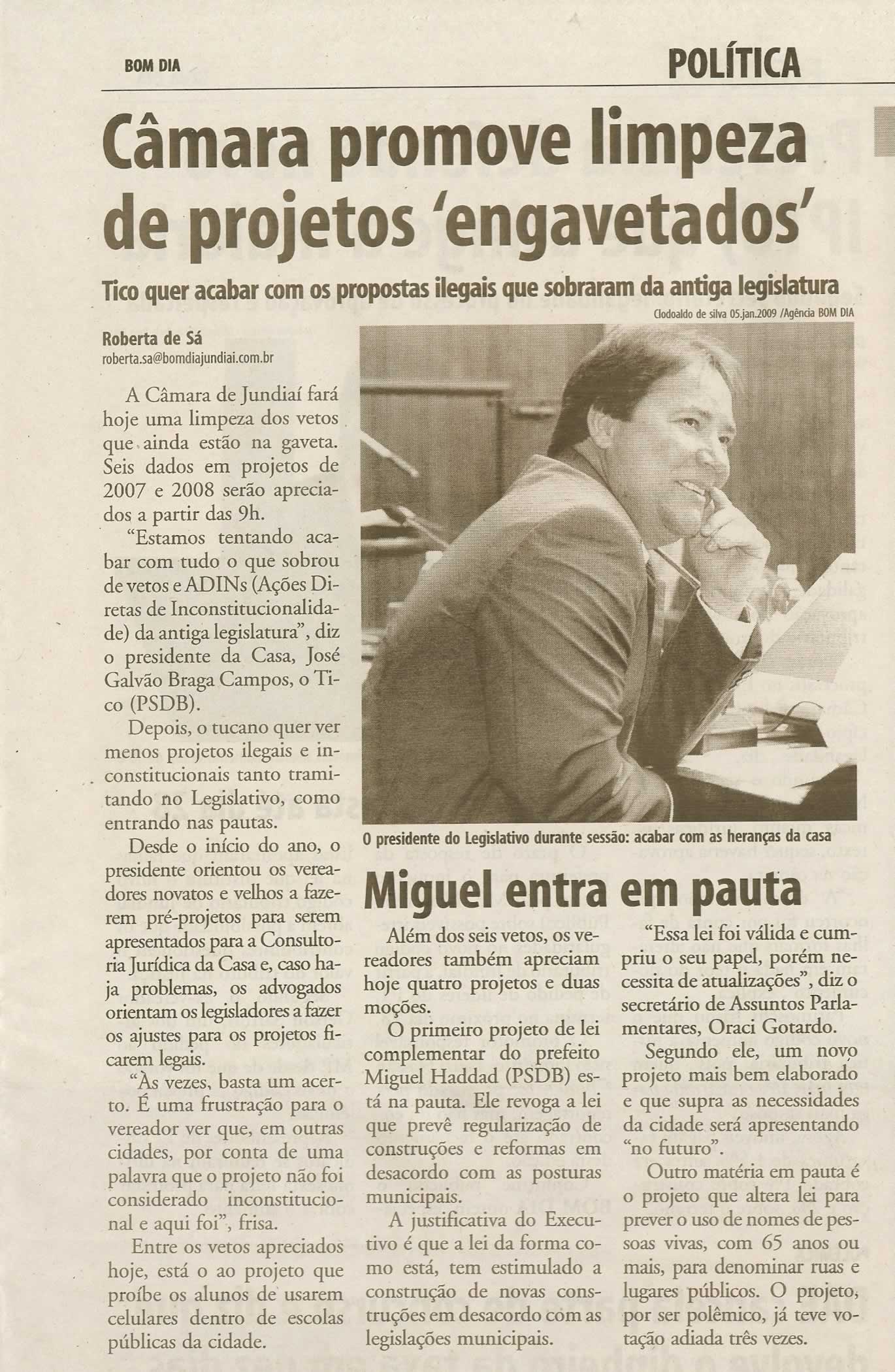 Bom Dia Jundiaí - 17/02/2009