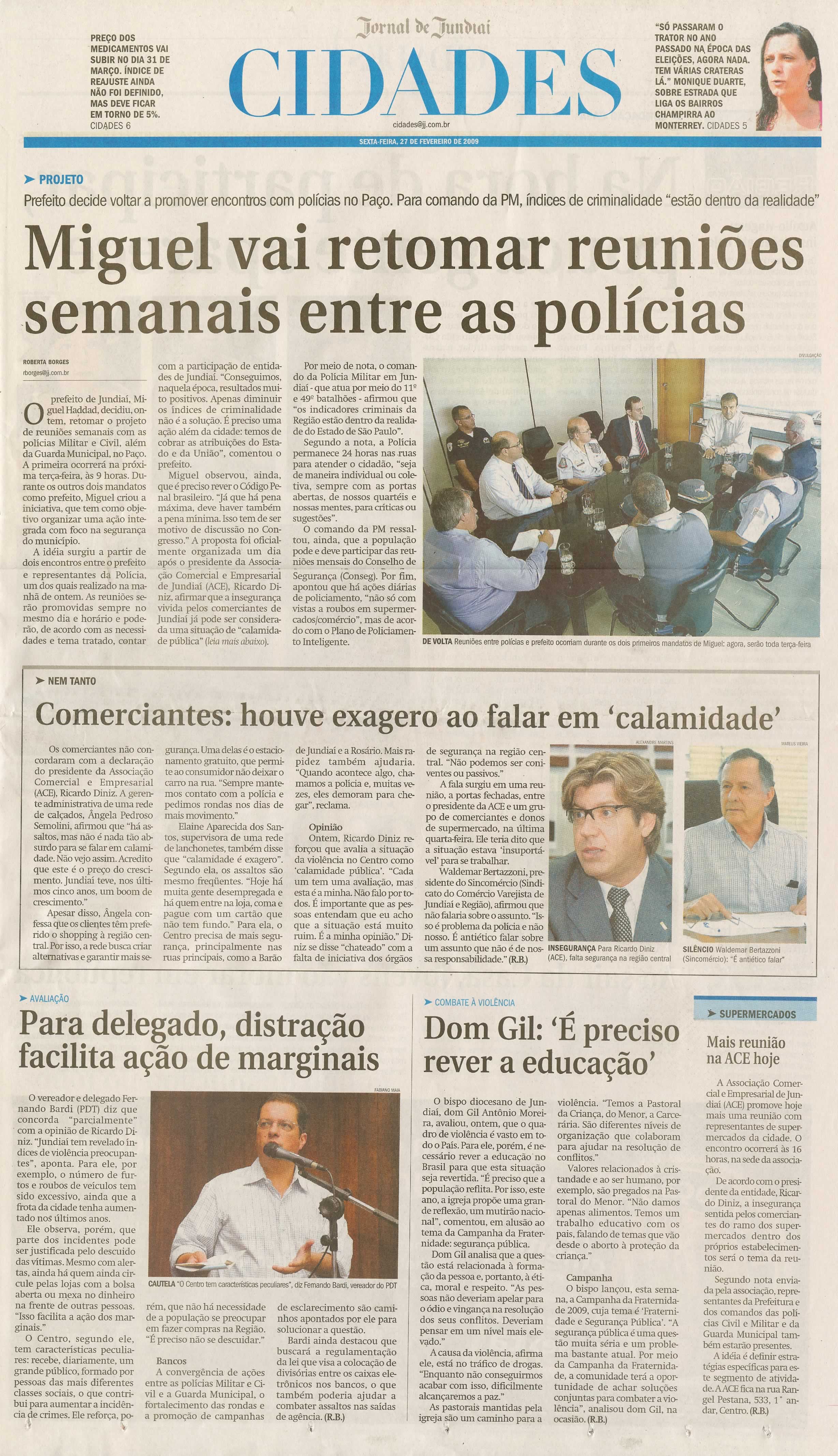 Jornal de Jundiaí - 27/02/2009