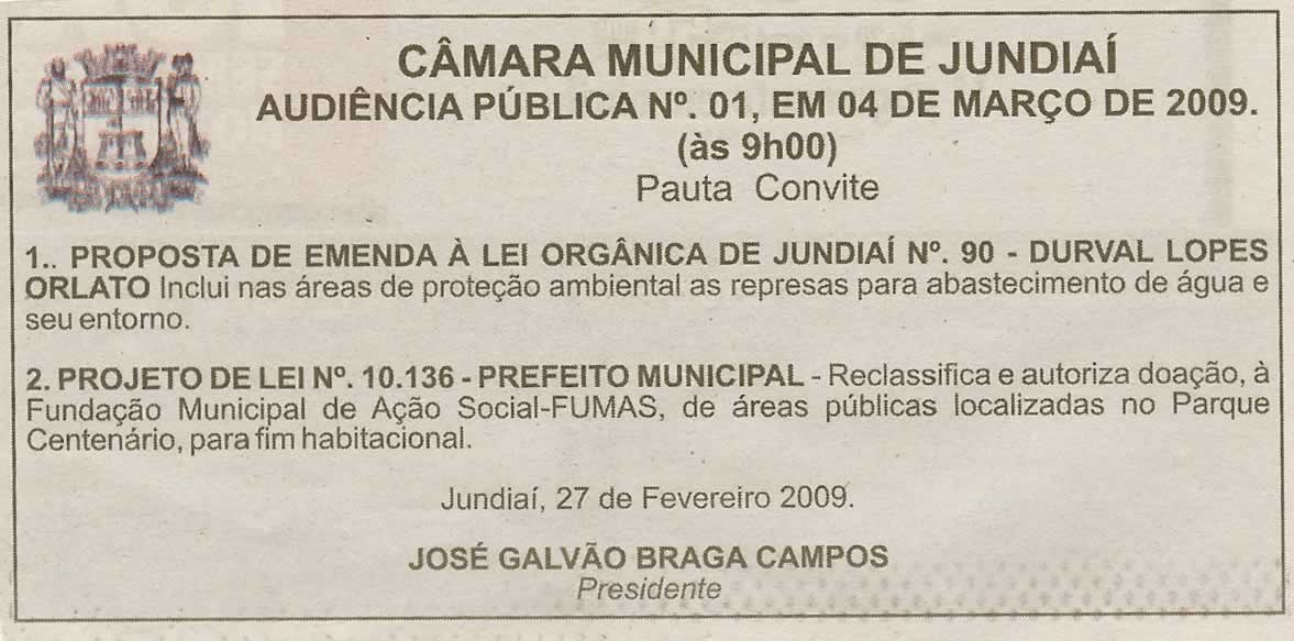 Bom Dia Jundiaí - 28/02/2009