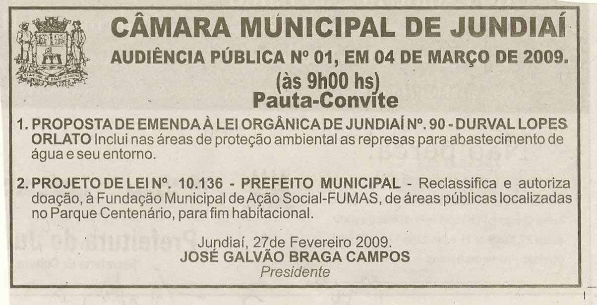 Jornal da Cidade - 28/02/2009