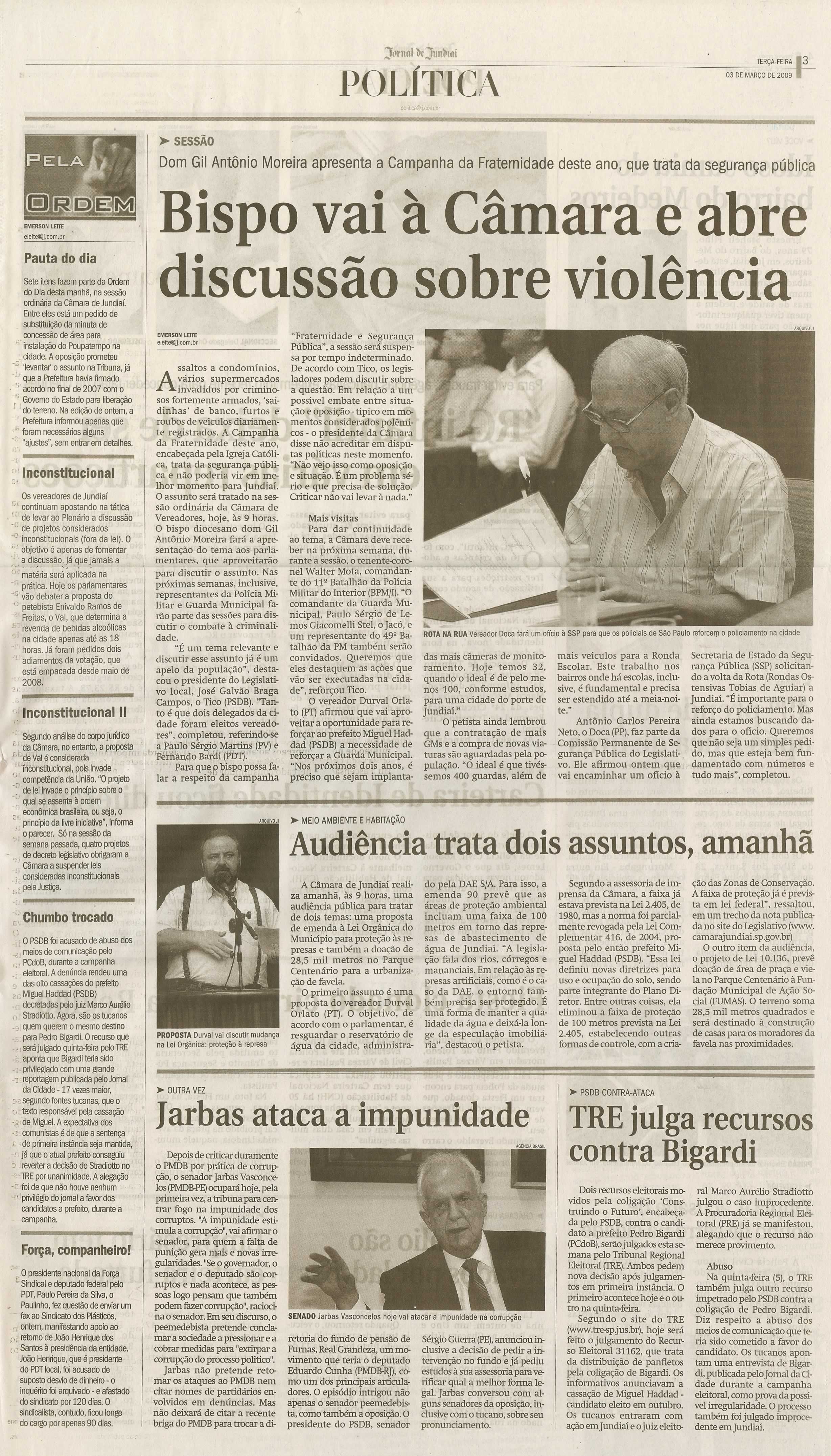 Jornal de Jundiaí - 03/03/2009