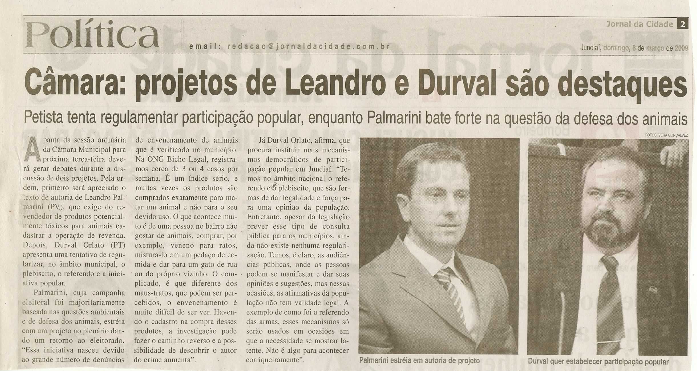 Jornal da Cidade - 08/03/2009