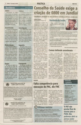 Bom Dia Jundiaí - 07/03/2009