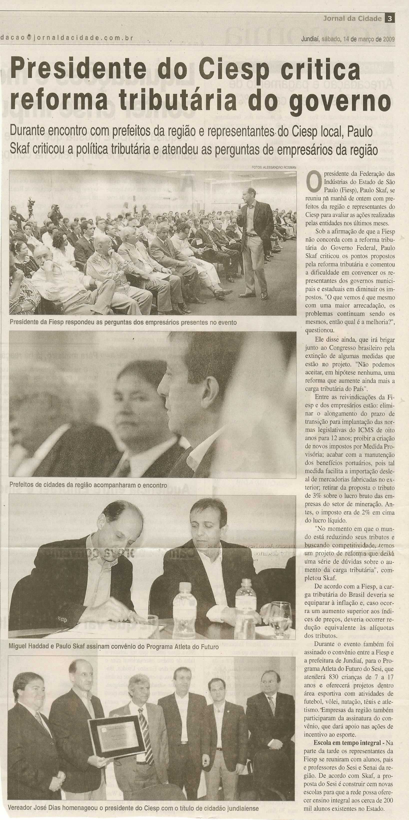Jornal da Cidade - 14/03/2009
