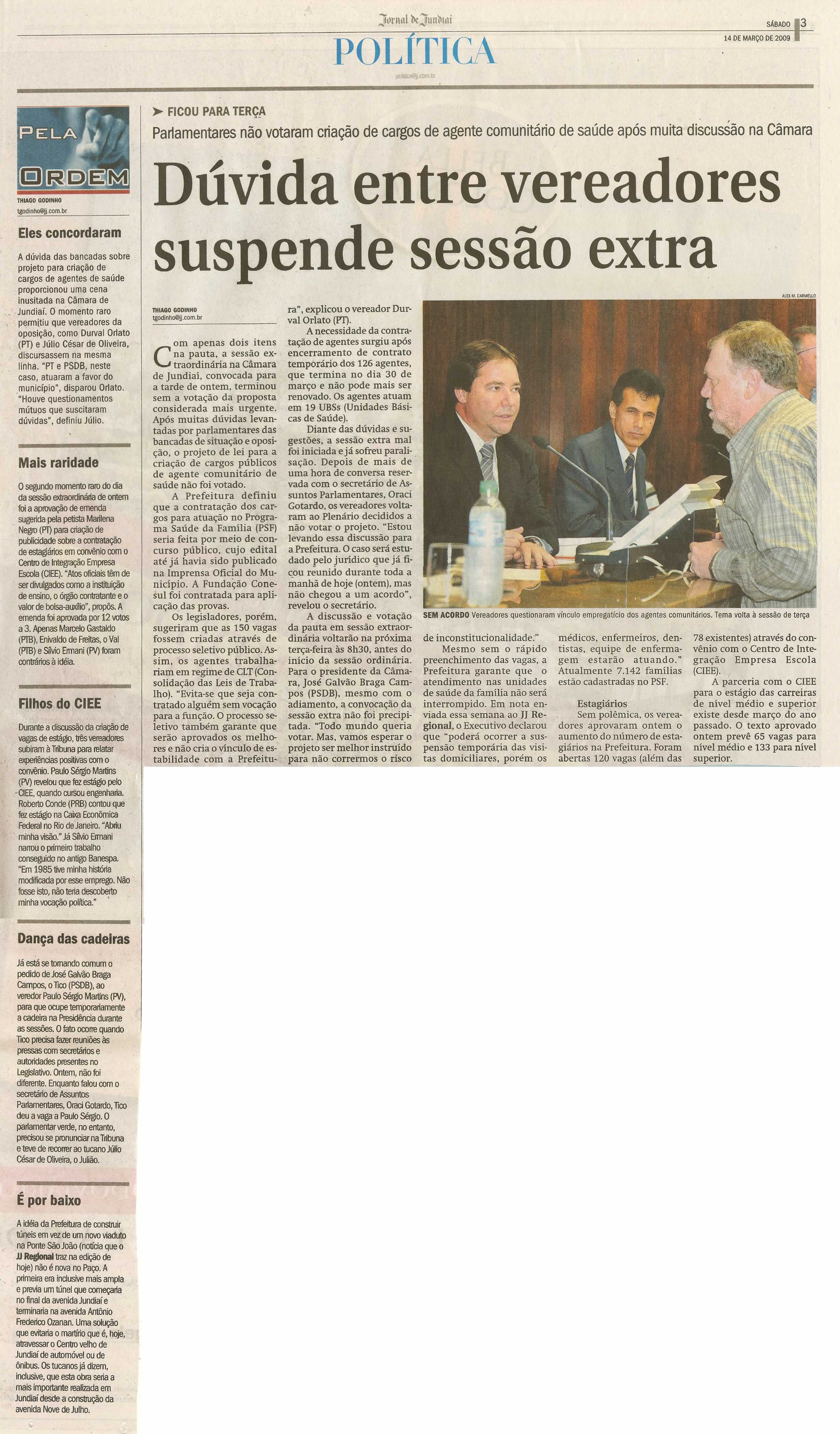 Jornal de Jundiaí - 14/03/2009