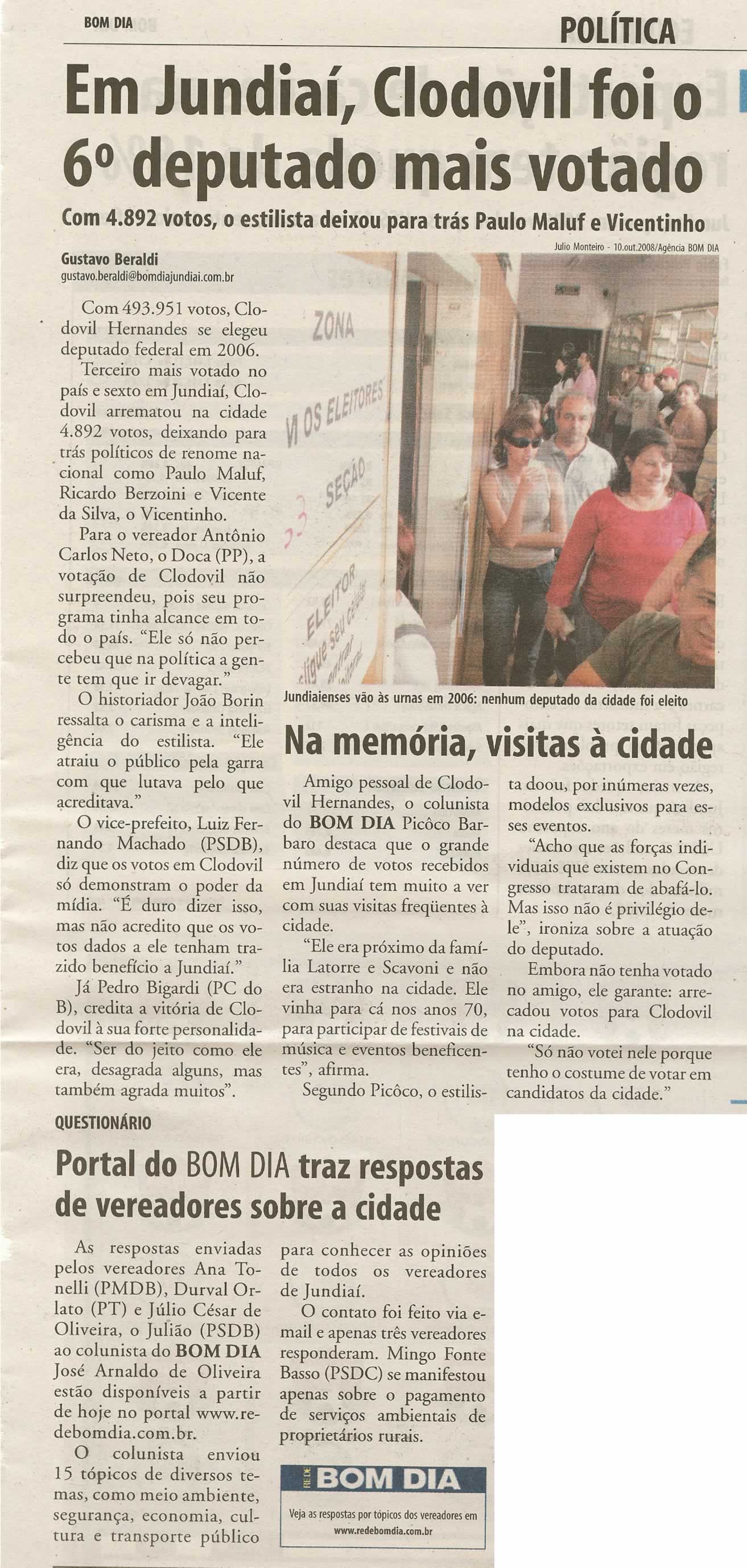 Bom Dia Jundiaí - 18/03/2009