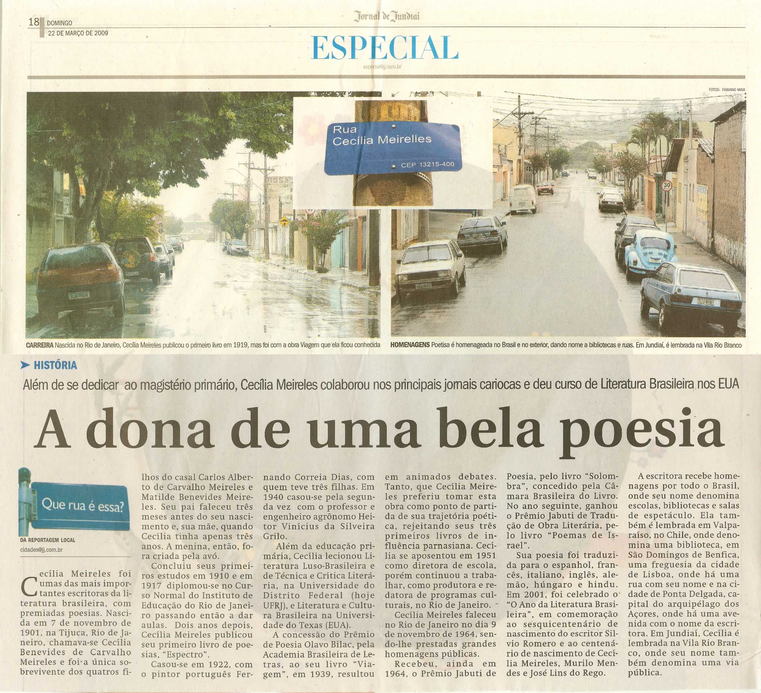 Jornal de Jundiaí - 22/03/2009