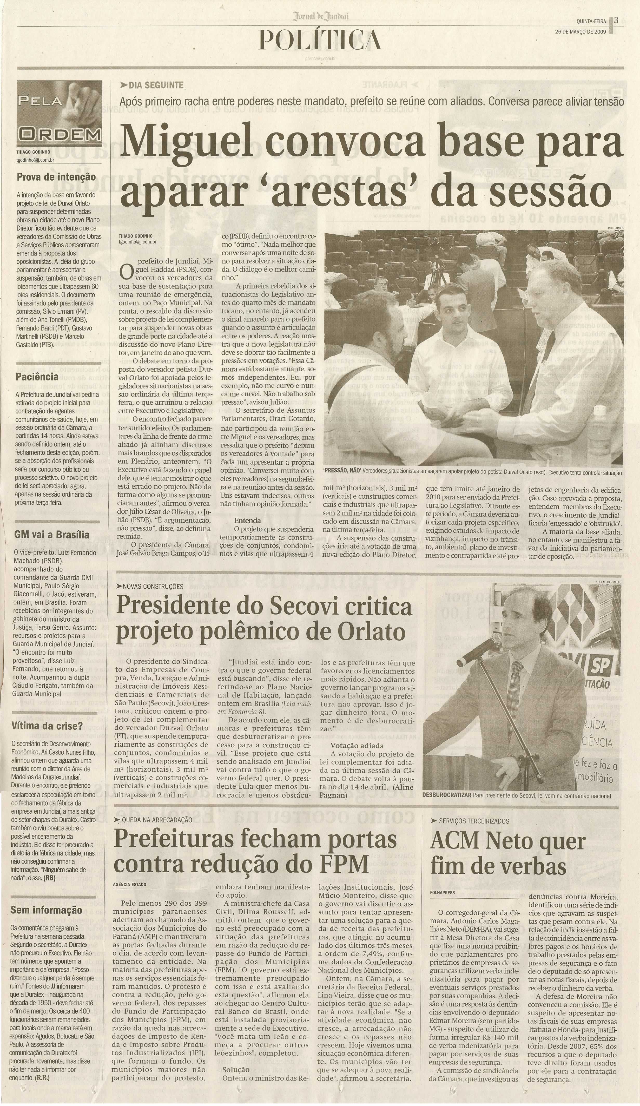 Jornal de Jundiaí - 26/03/2009
