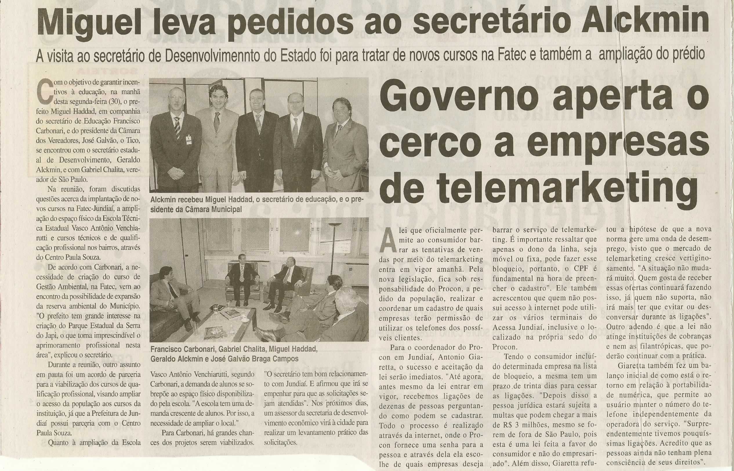 Jornal da Cidade - 31/03/2009
