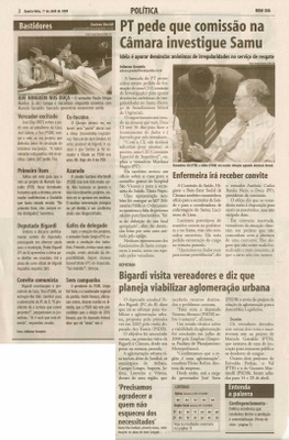 Bom Dia Jundiaí - 01/04/2009