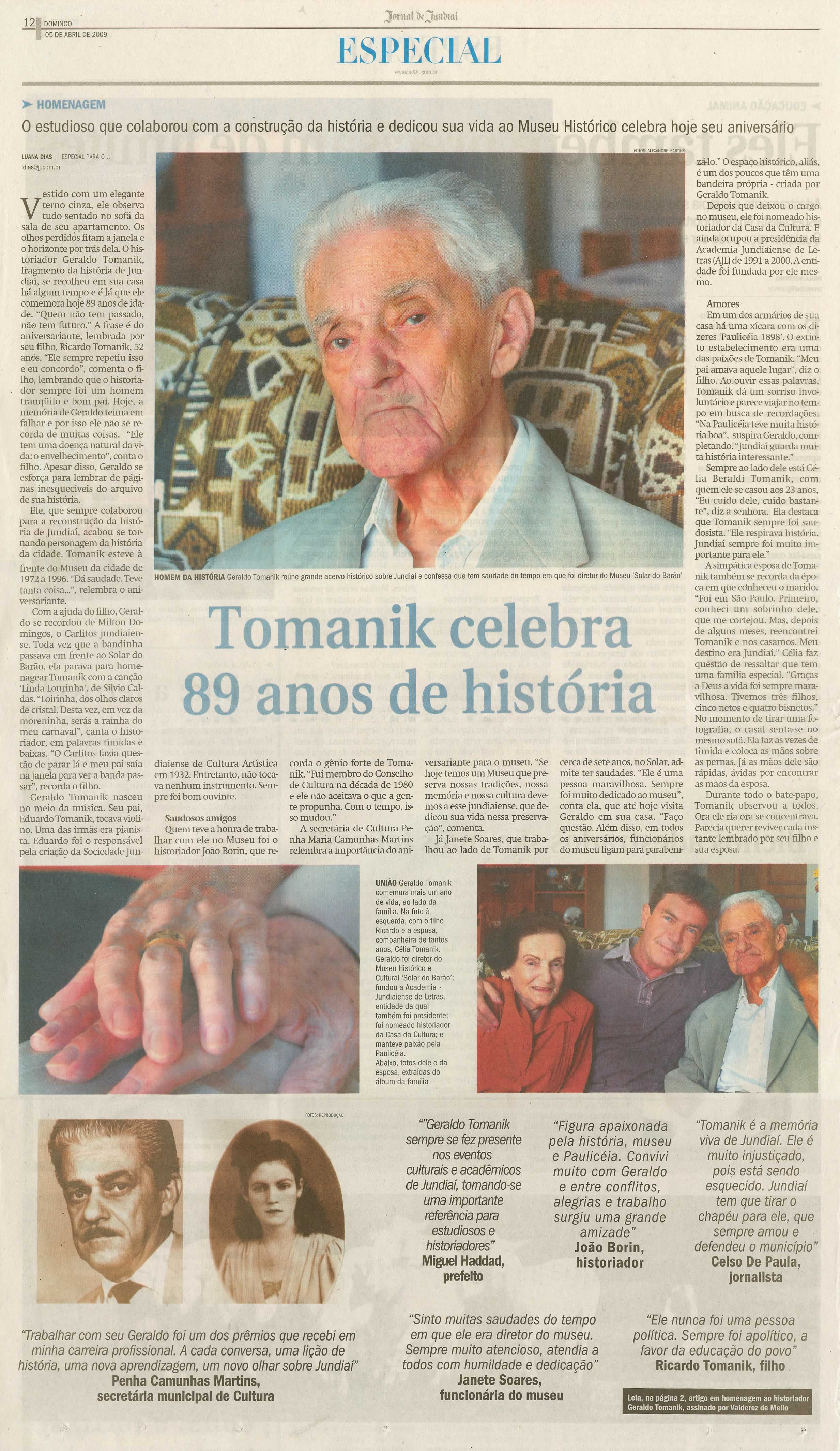 Jornal de Jundiaí - 05/04/2009
