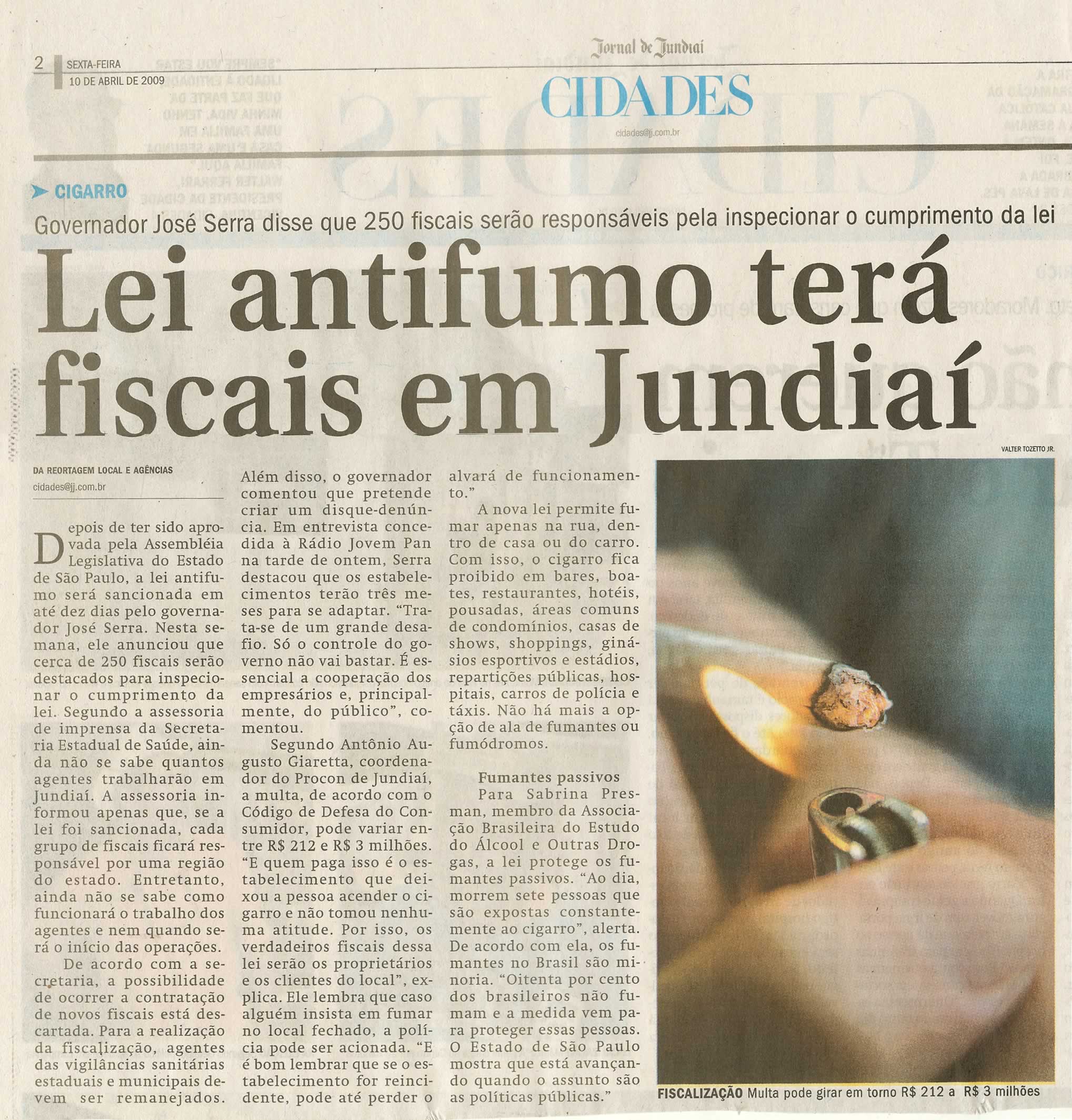 Jornal de Jundiaí - 10/04/2009