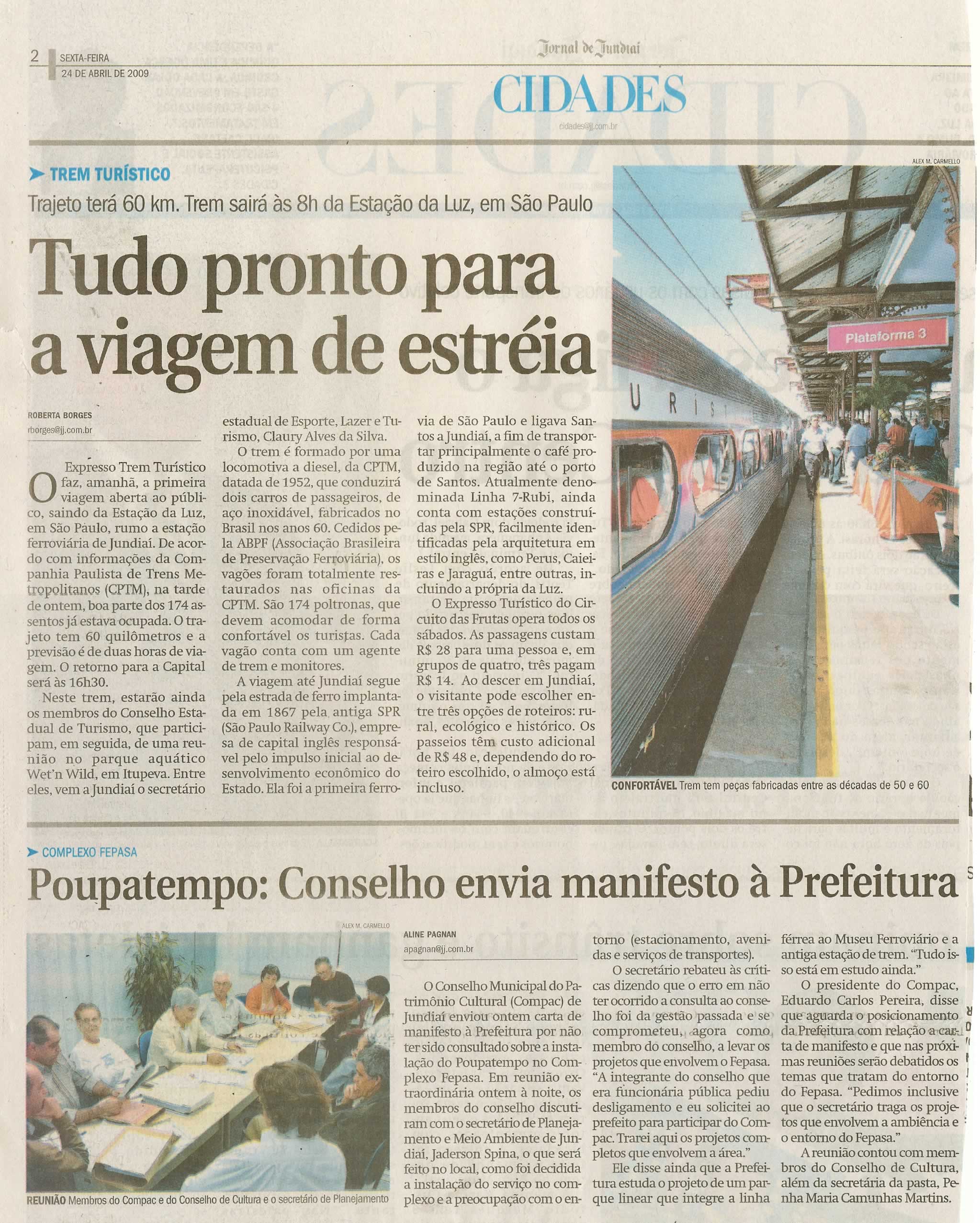Jornal de Jundiaí - 24/04/2009