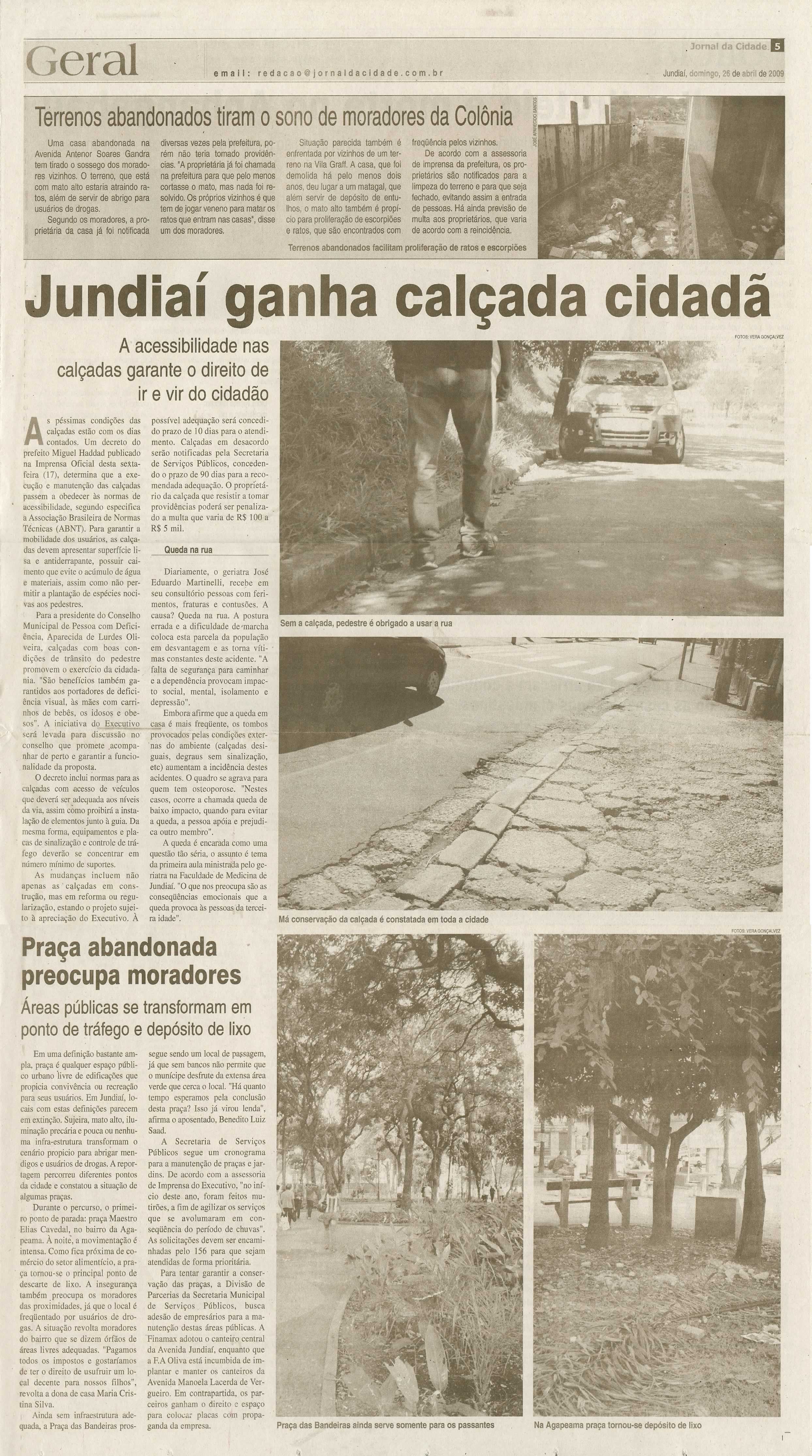 Jornal da Cidade - 26/04/2009