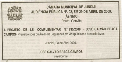 Jornal de Jundiaí - 25/04/2009
