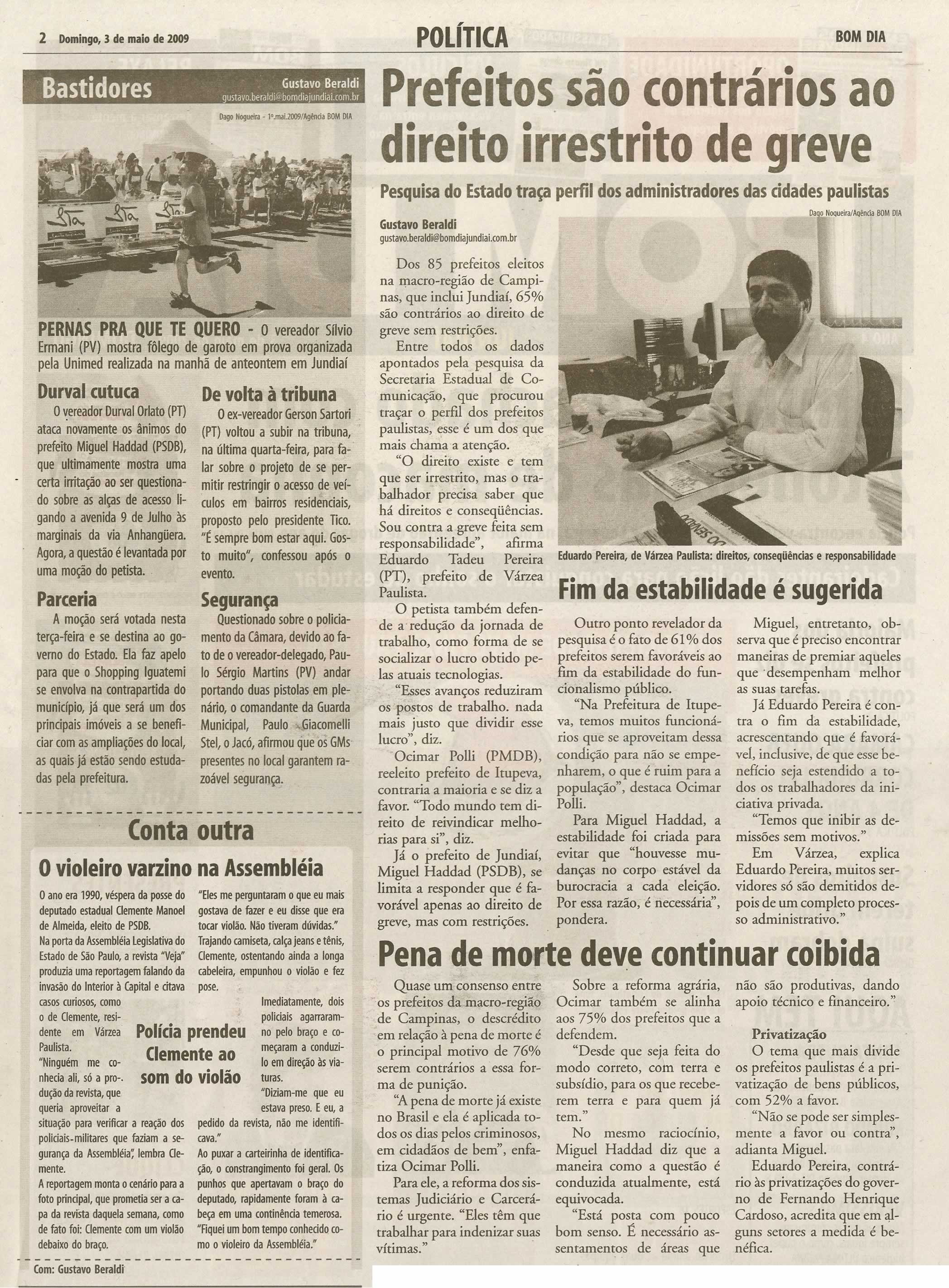 Bom Dia Jundiaí - 03/05/2009