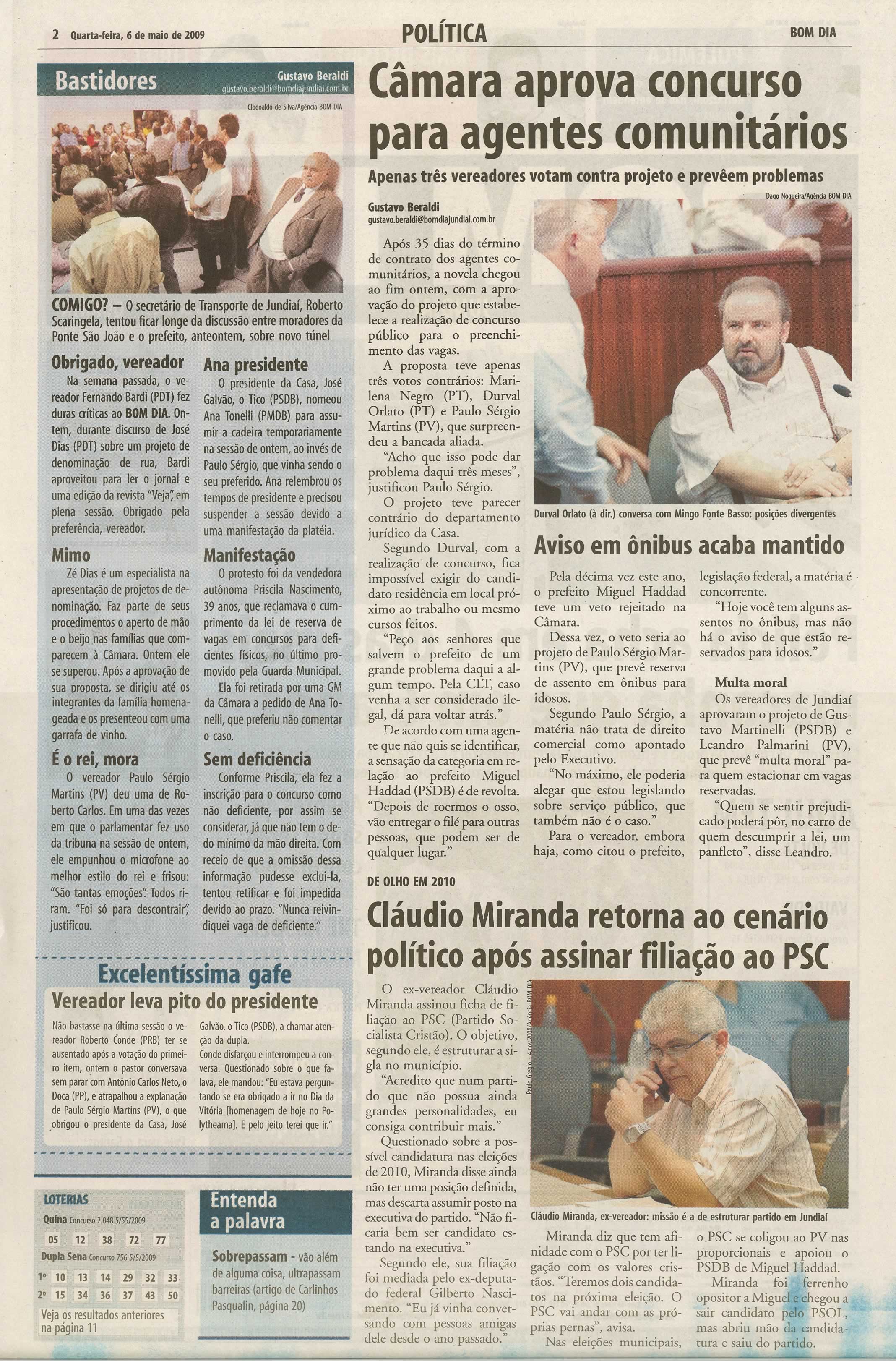 Bom Dia Jundiaí - 06/05/2009