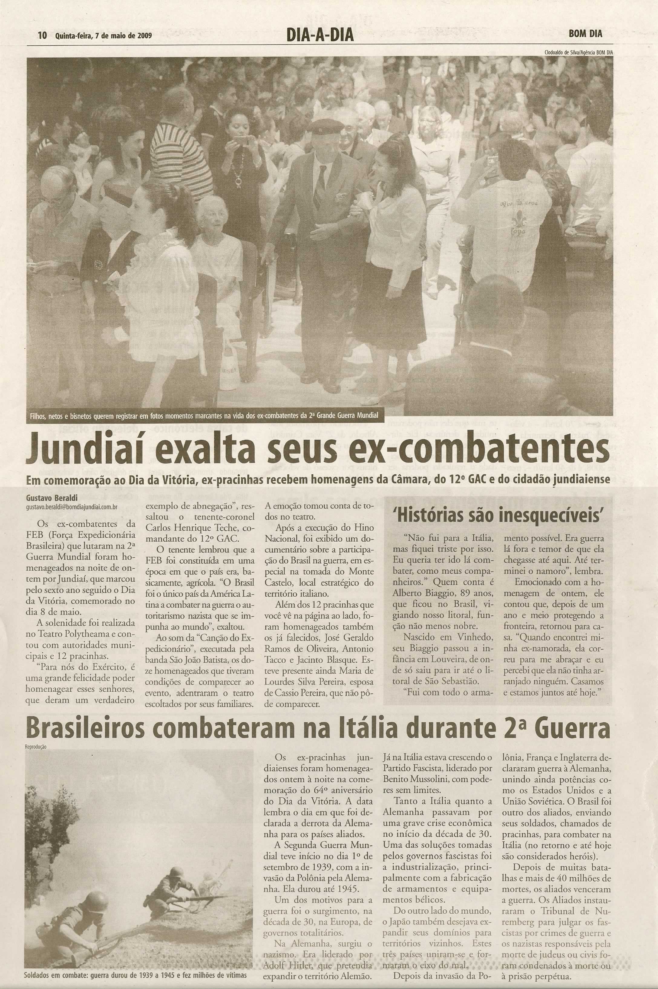 Bom Dia Jundiaí - 07/05/2009