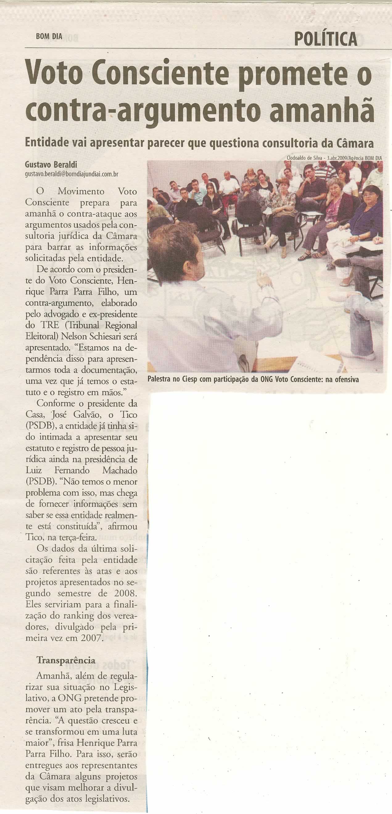 Bom Dia Jundiaí - 18/05/2009