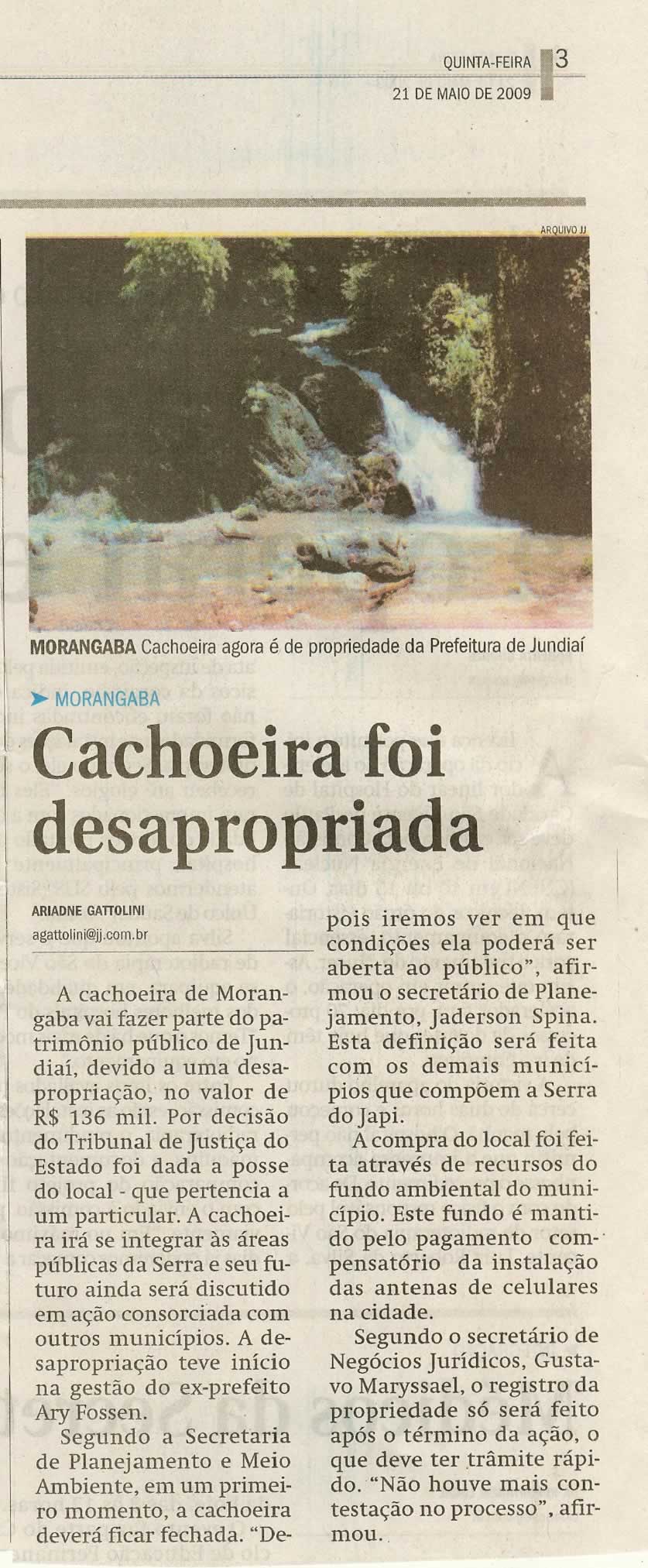 Jornal de Jundiaí - 21/05/2009