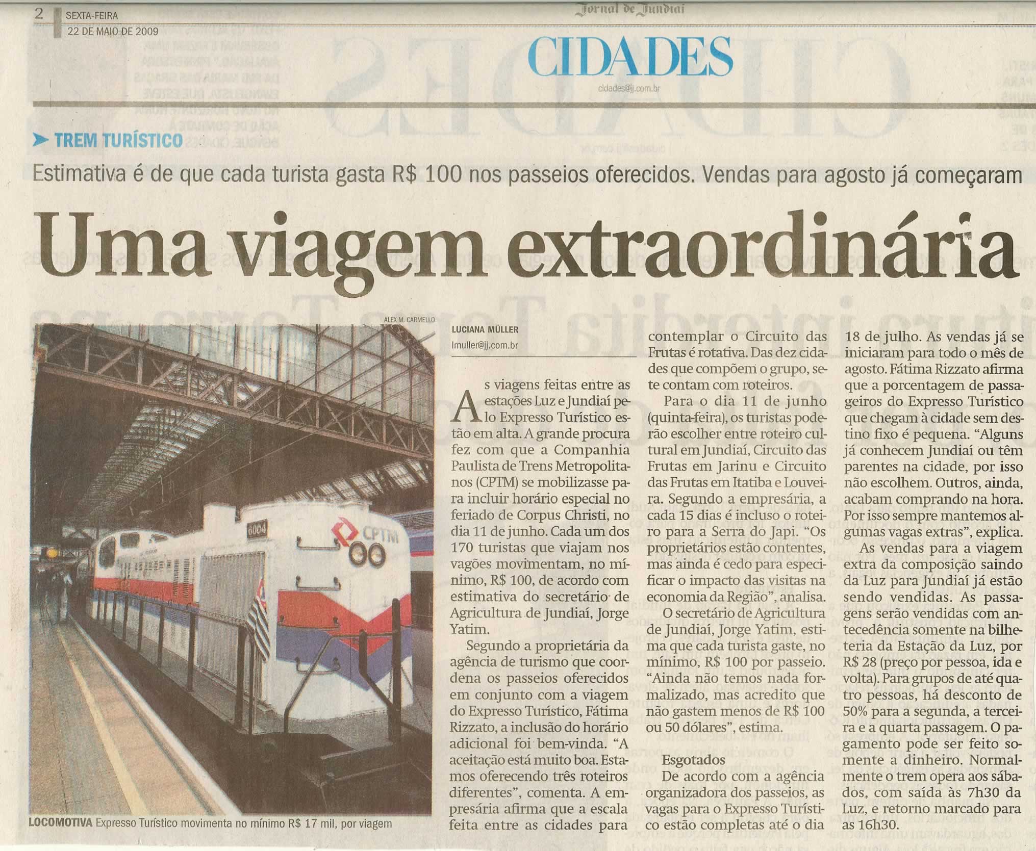 Jornal de Jundiaí - 22/05/2009